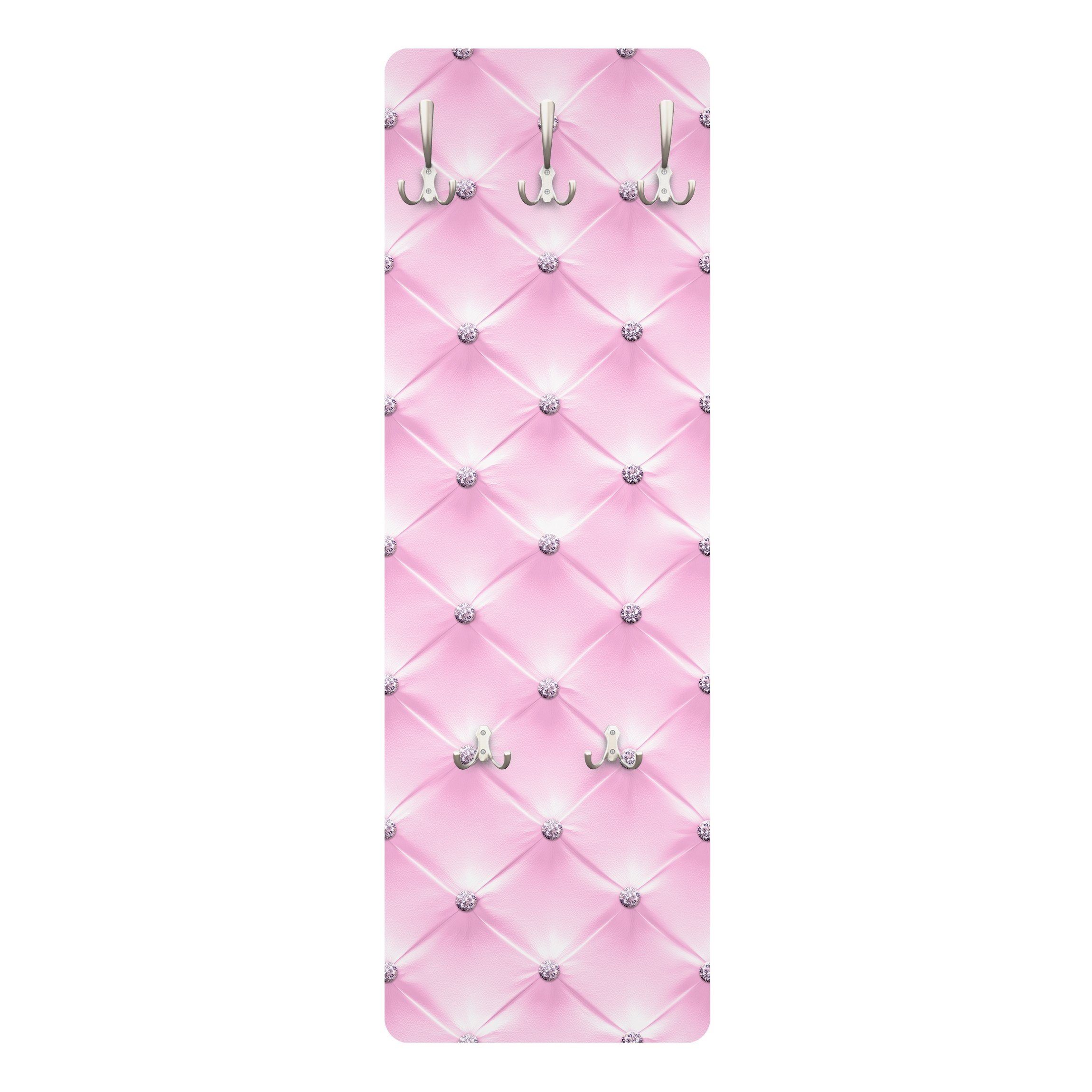 Bilderdepot24 Garderobenpaneel Design Muster Diamant Rosa günstig online kaufen