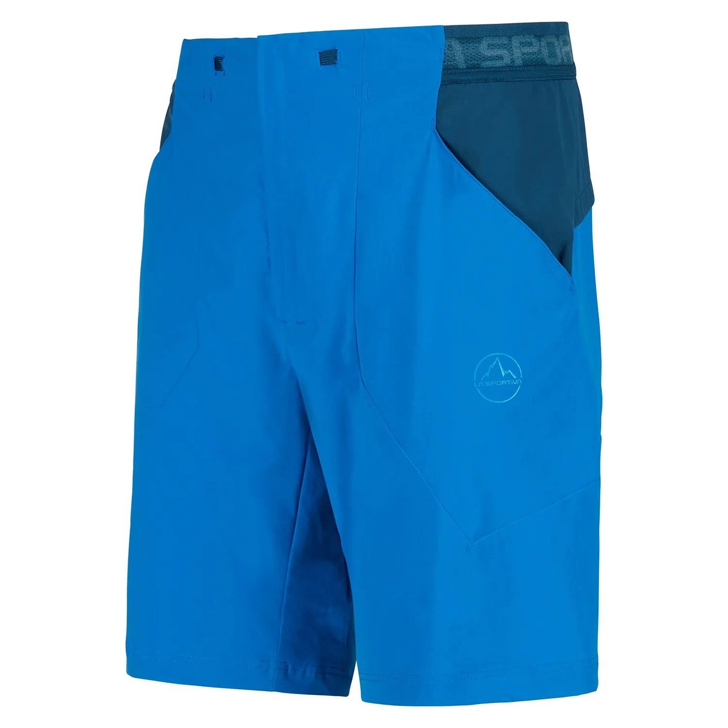 La Sportiva Trekkinghose Wanderhose Guard Short (elastischer Bund mit Kordelzug) kurz blau