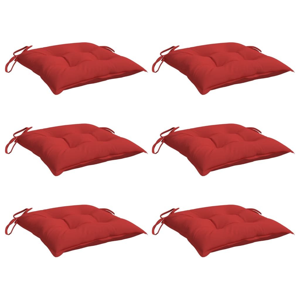 vidaXL Sitzauflage Stuhlkissen 6 Stk. Rot günstig online kaufen