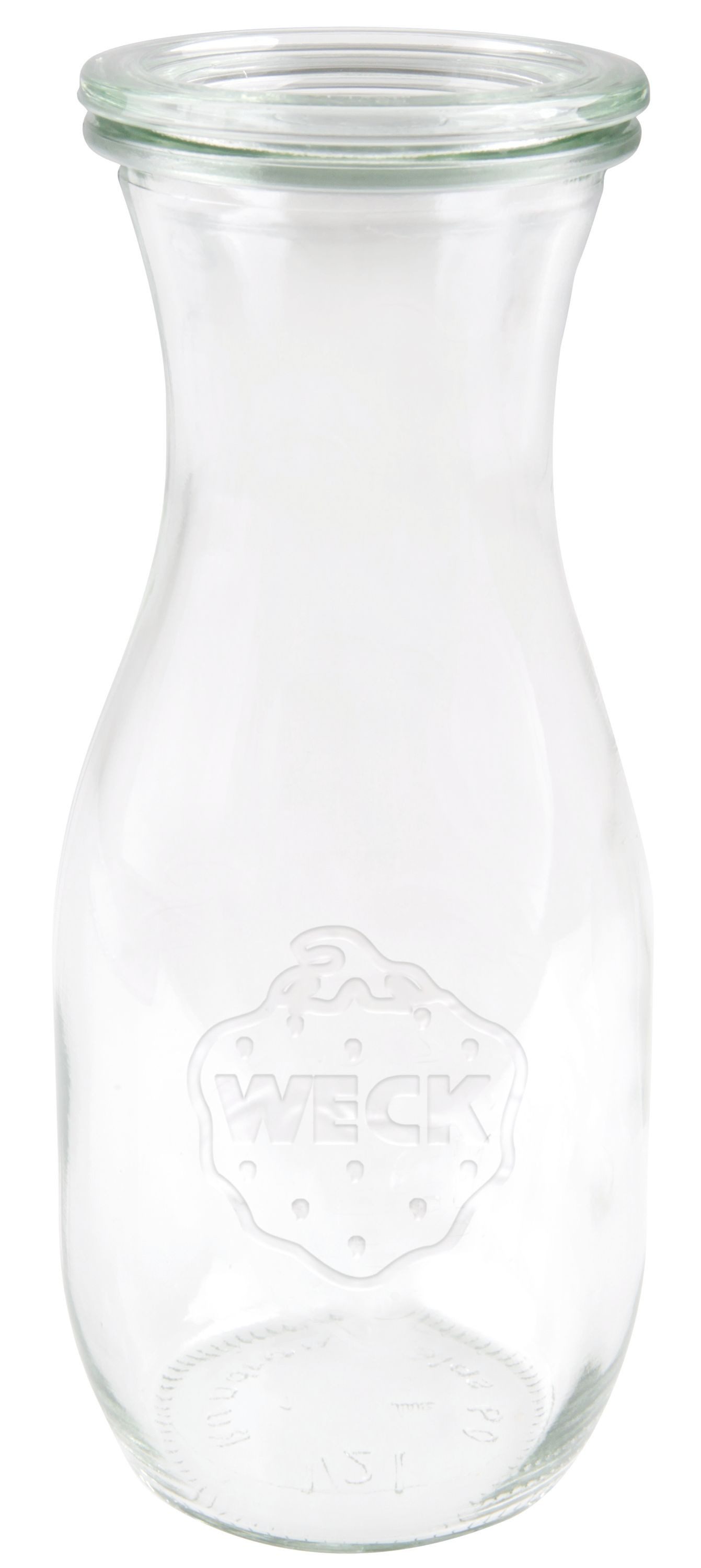 WECK Vorratsglas Weck Glasflasche Saftflaschen Glas 1 L 6 StÃ¼ck Flasche fÃ¼r SÃ¤fte, Aufbewahrungsglas