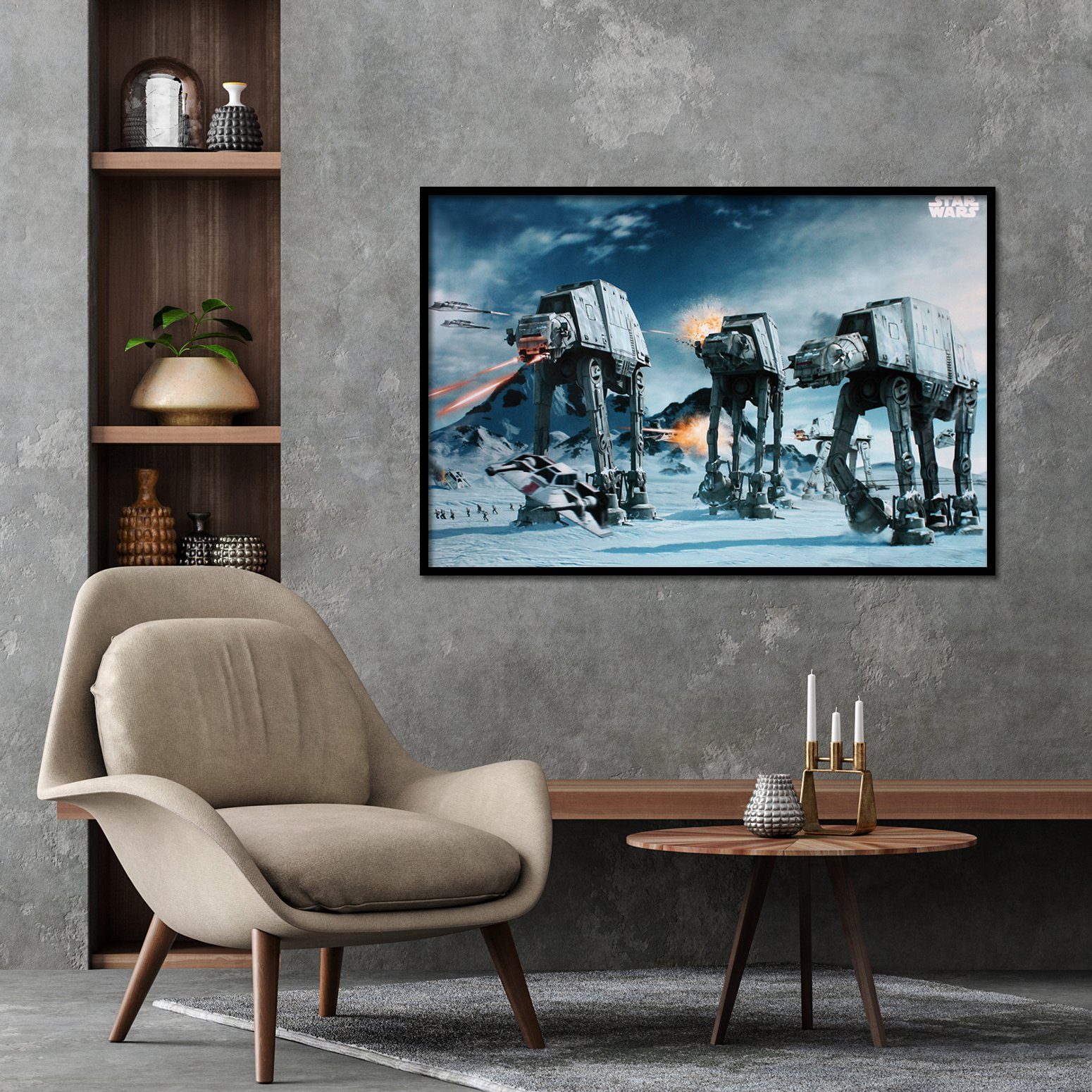 Star Wars Poster Star Wars Poster ATAT Fighter 91,5 x 61 cm