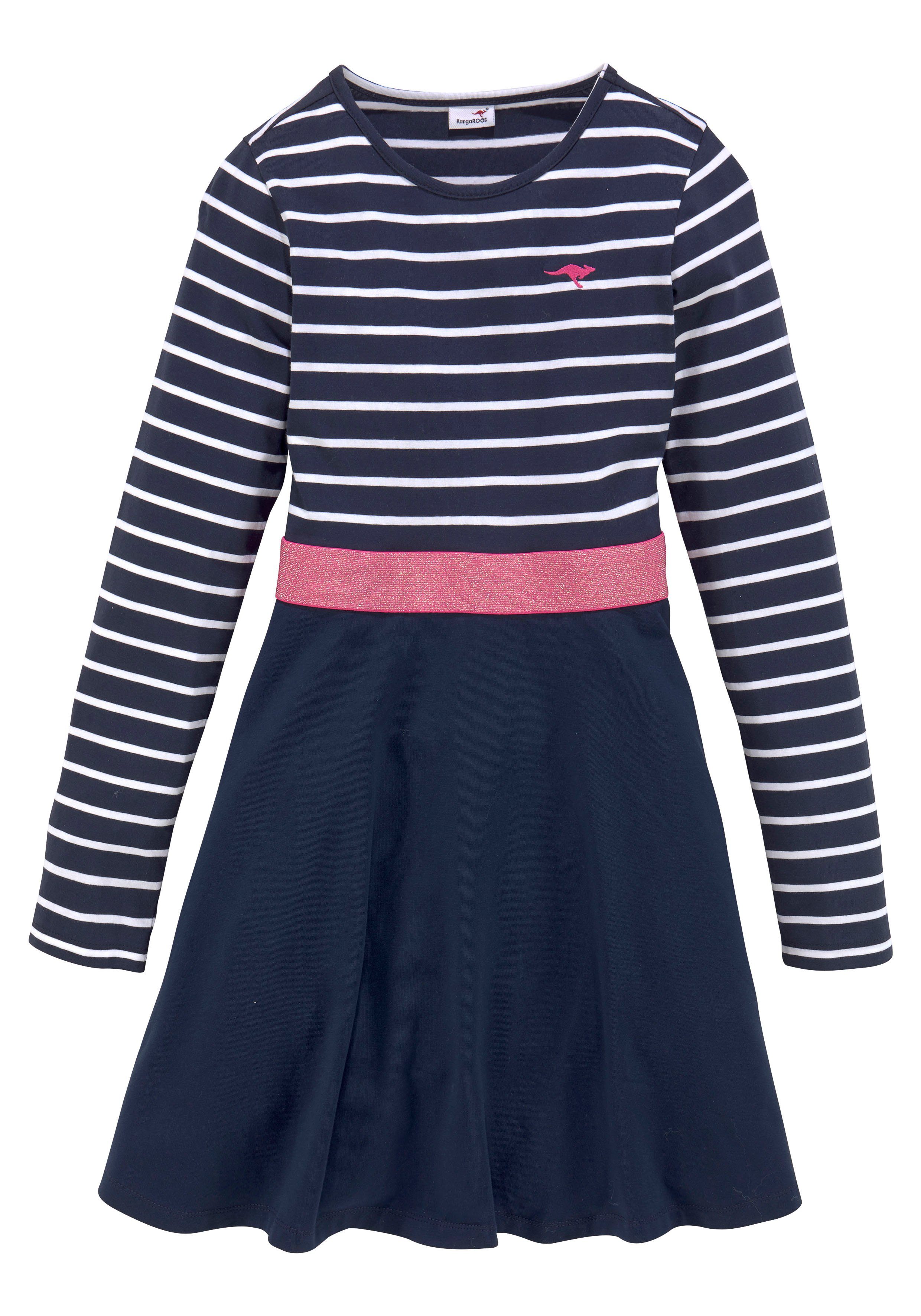 KangaROOS Jerseykleid Kleid mit Glitzergürtel festliche Anlässe, kniefrei, modischer Stil, aus Stretchqualität. Reduzierter Preis € 24,49. Unverbindliche Preisempfehlung € 34,99, (€ 24,49 pro 1 Stk)