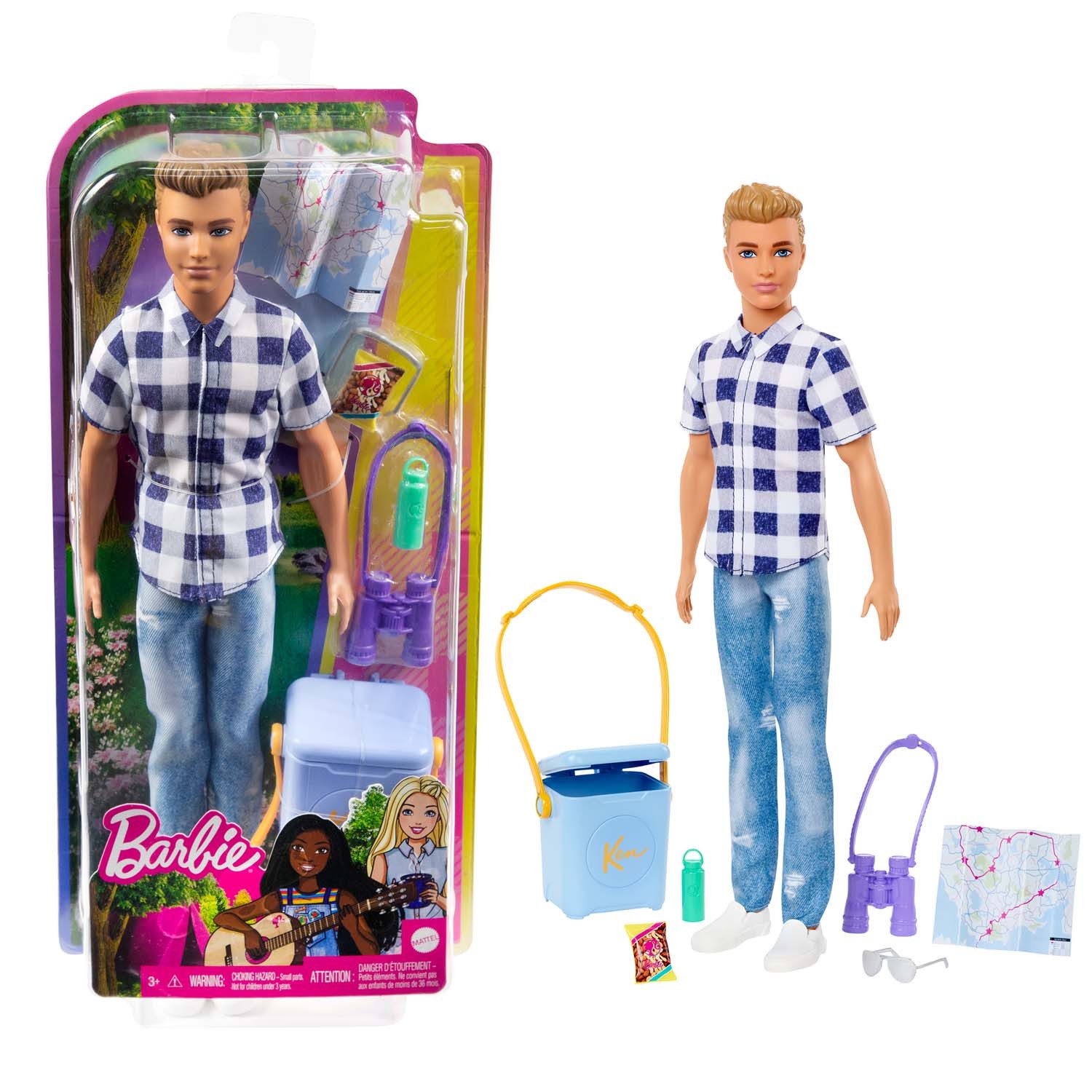 Mattel® Anziehpuppe Barbie HHR66 - Camping Ken-Puppe - Blonde Haare