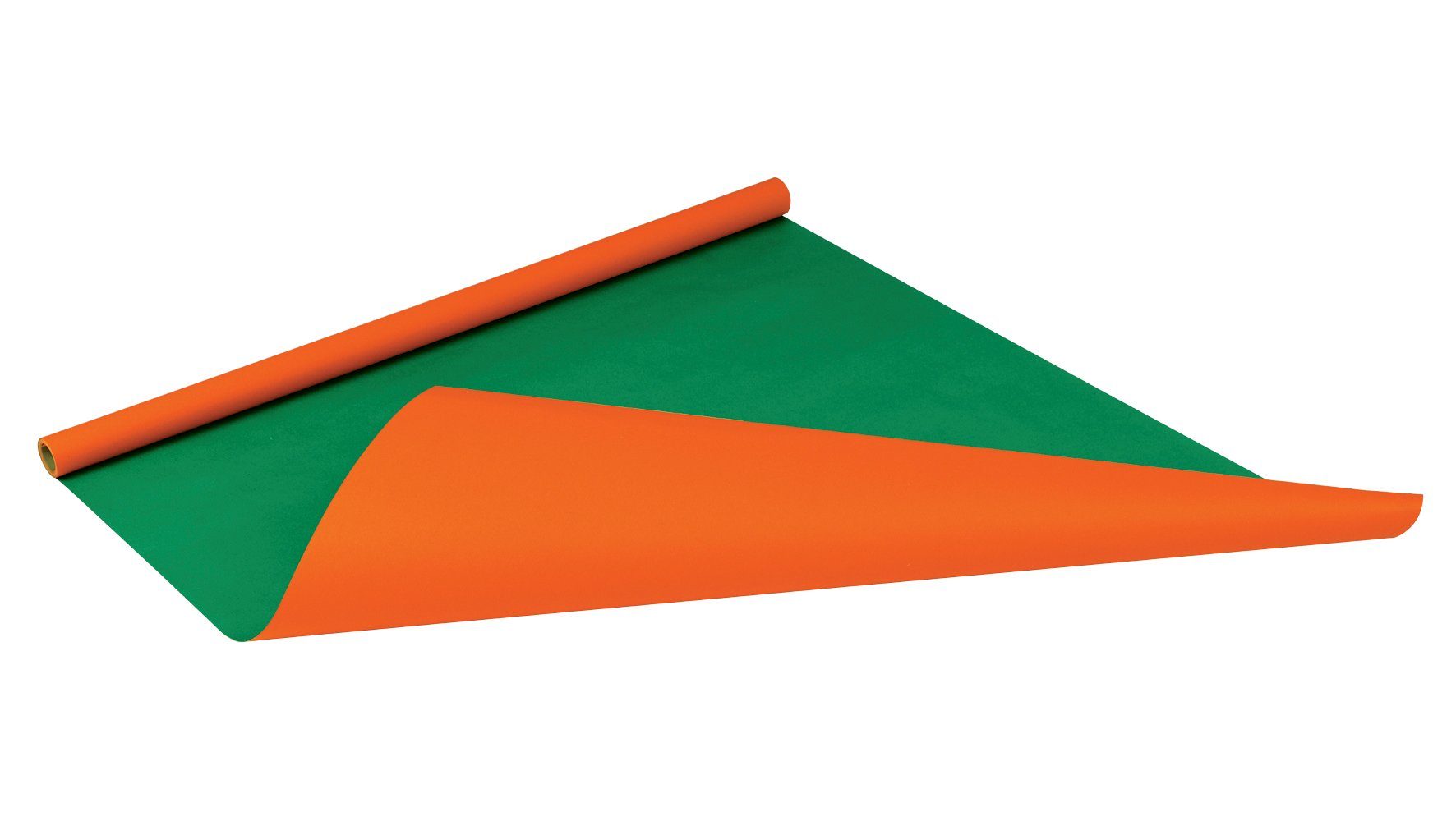 Rolle NIPS orange/grün, (1St), Packpapier 0,75 4 Geschenkpapier BI-COLOUR, x m,