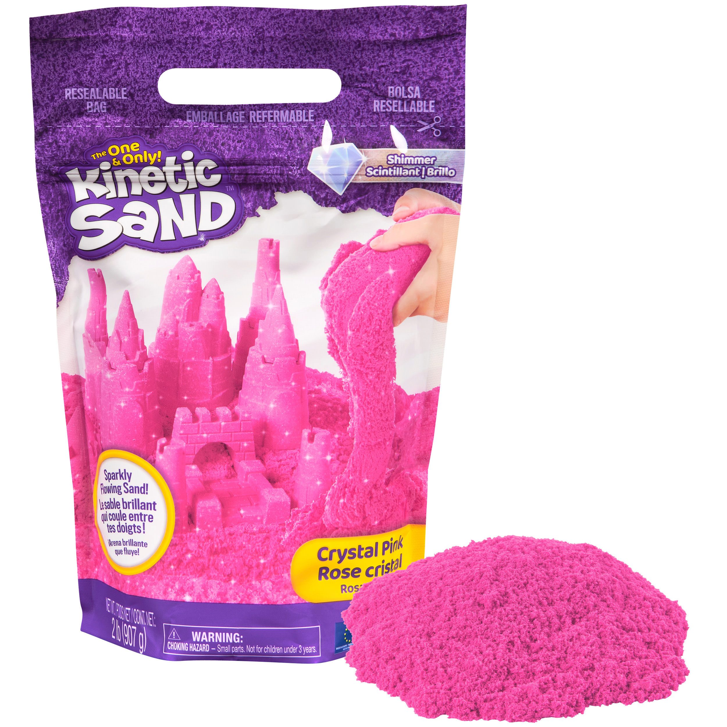 Spin Master Kreativset Kinetic Sand - 907 g Beutel Schimmer Pink