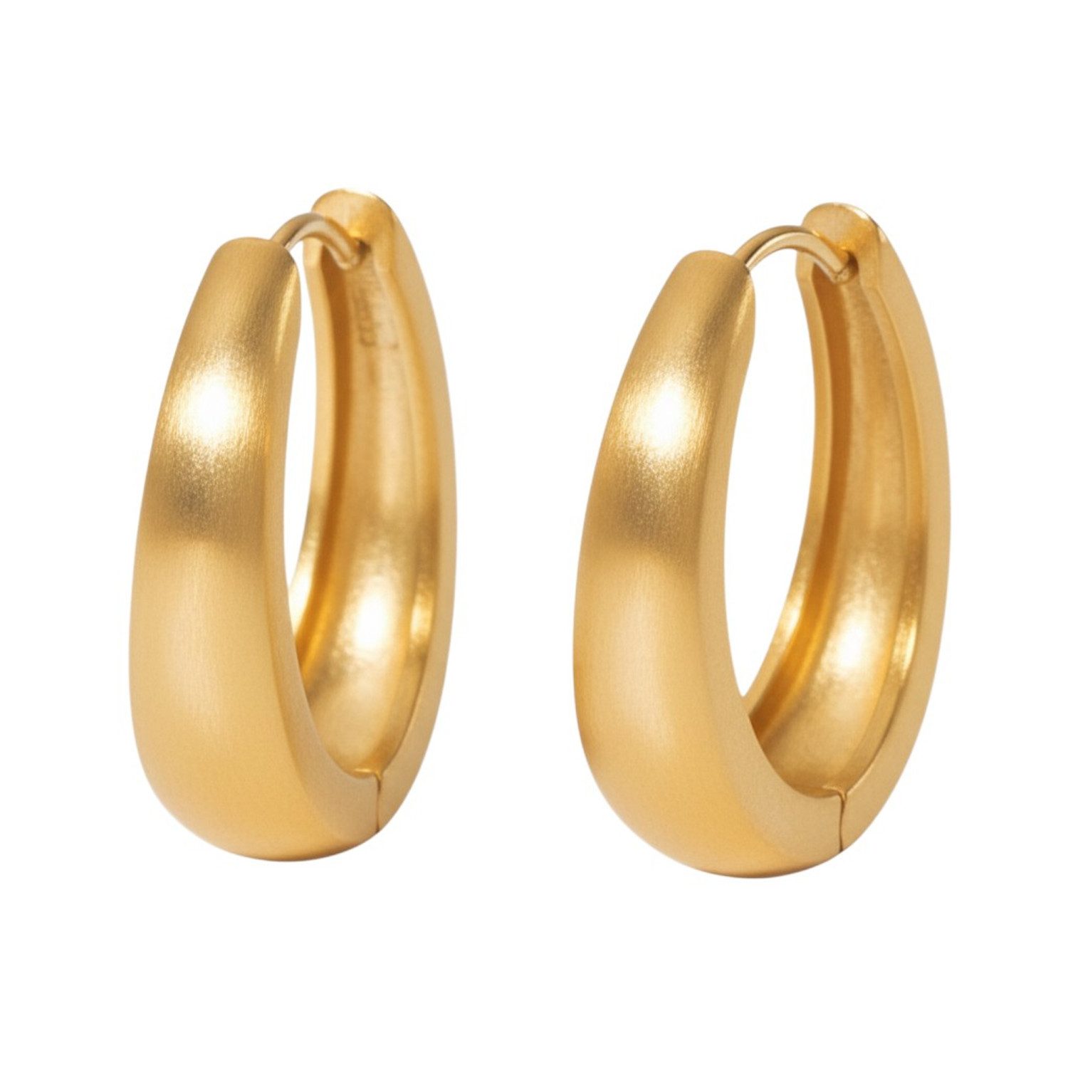 KARMA Paar Creolen Edelstahl Gold Ohrringe 2,2 cm Damenohrringe (wasserfest günstig online kaufen