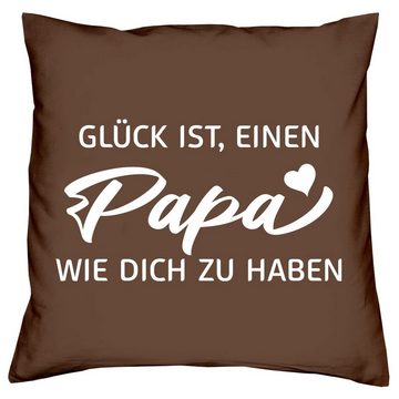 Soreso® Dekokissen Kissen + Sprüche Socken Geschenk Papa Geburtstag Vatertag Weihnachten, Geburtstagsgeschenk Weihnachtsgeschenk Vatertagsgeschenk