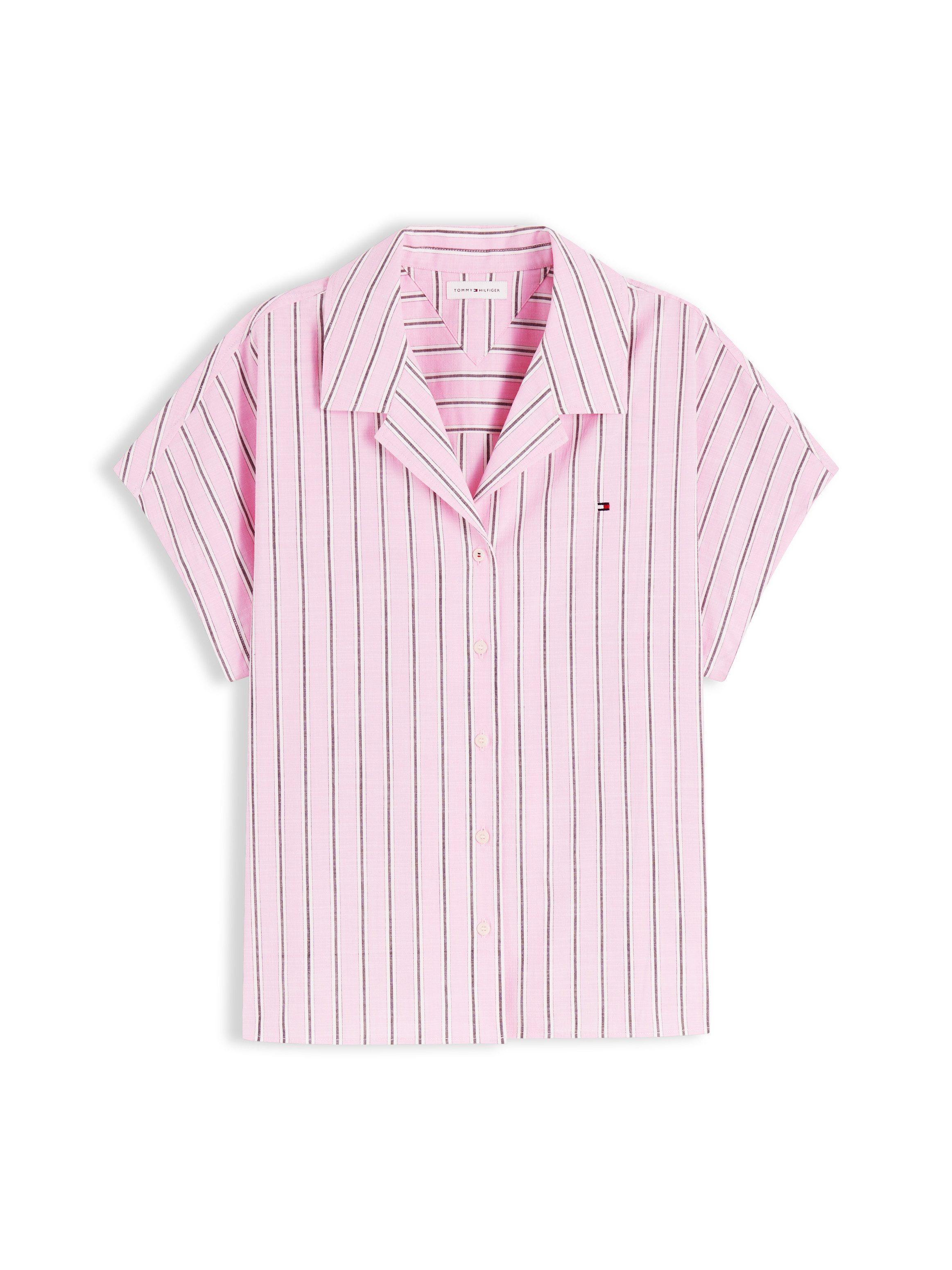 Tommy Hilfiger Kurzarmbluse SUMMER COTTON SS SHIRT Baumwollmischung – Bild 5 von 5