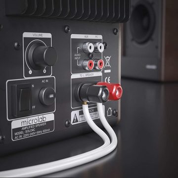 sonero sonero Lautsprecherkabel 2x0,75mm², CCA 50,0m, weiß Audio-Kabel