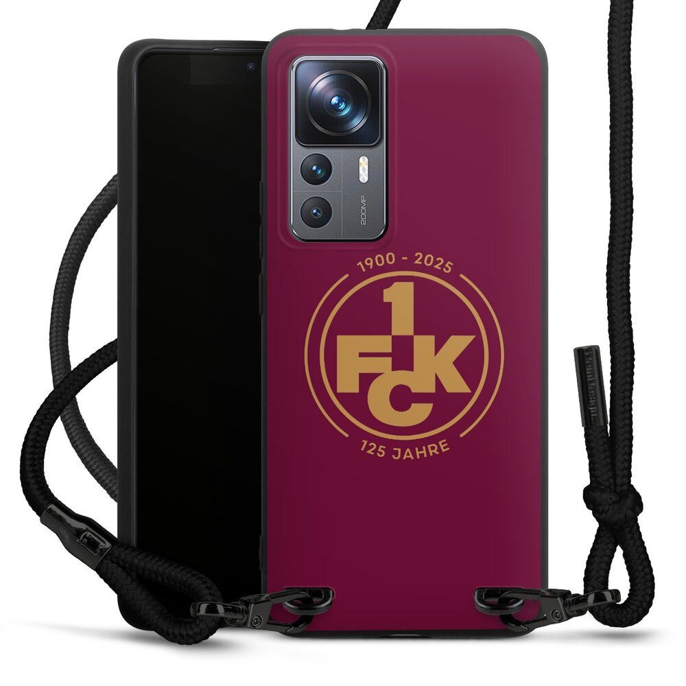DeinDesign Handyhülle 1. FC Kaiserslautern 1. FCK 125 Jahre 1. FCK 125. Jubiläum, Xiaomi 12T 5G Premium Handykette Hülle mit Band Case zum Umhängen