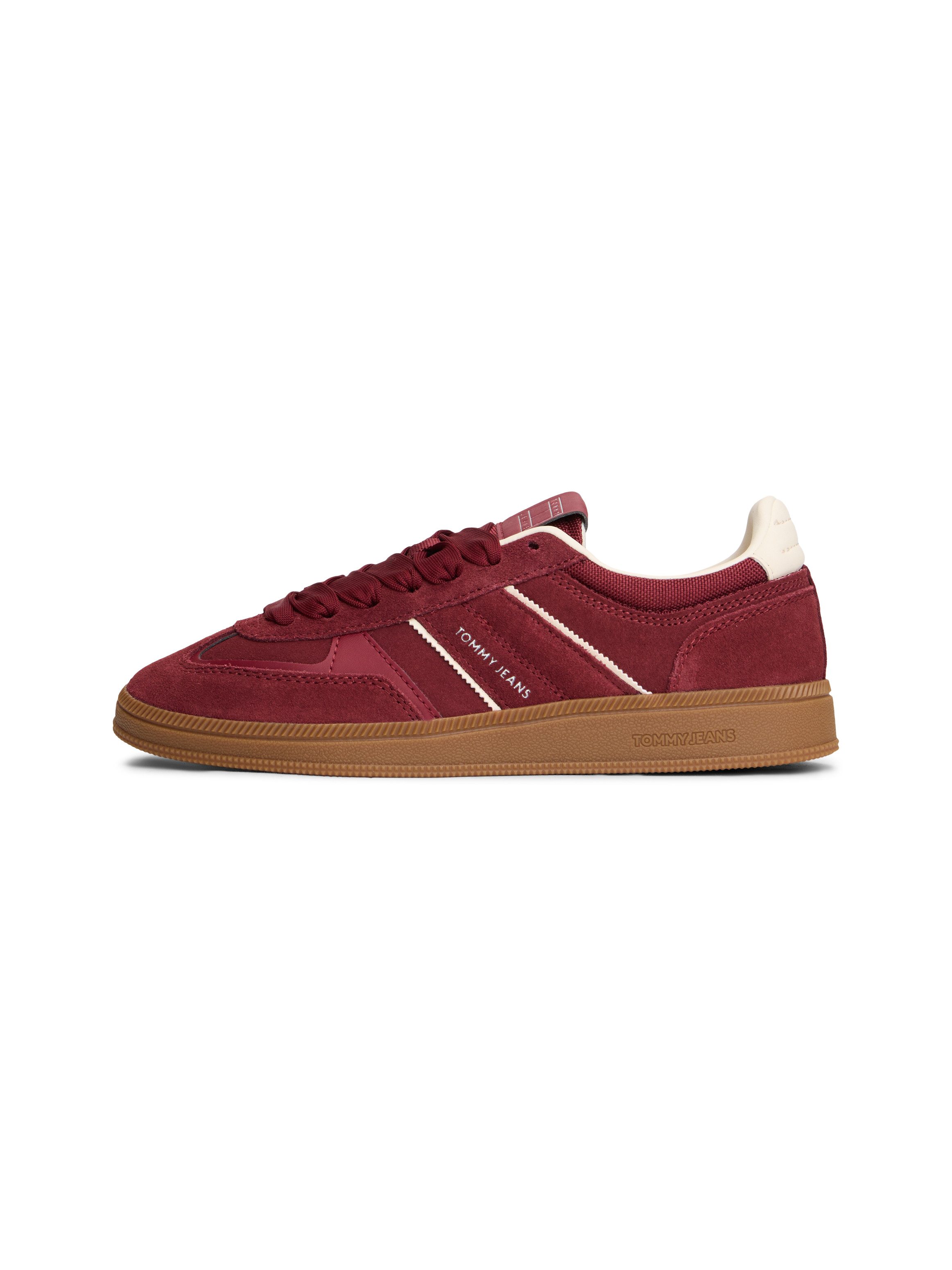 Tommy Jeans THE GREENWICH EDGE SUEDE Plateausneaker Freizeitschuh, Halbschuh, Schnürschuh mit gepolstertem Schaftrand – Bild 5 von 5
