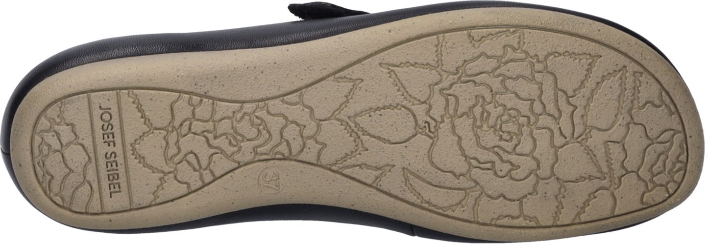 Josef Seibel Fiona 39 Riemchenballerina Festtagsschuh, Slipper, Komfortschuh mit überkreuztem Gummizug