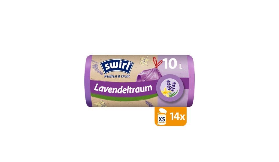 Swirl Müllbeutel Swirl Duft-Müllbeutel Vanille-Lavendel 10 L