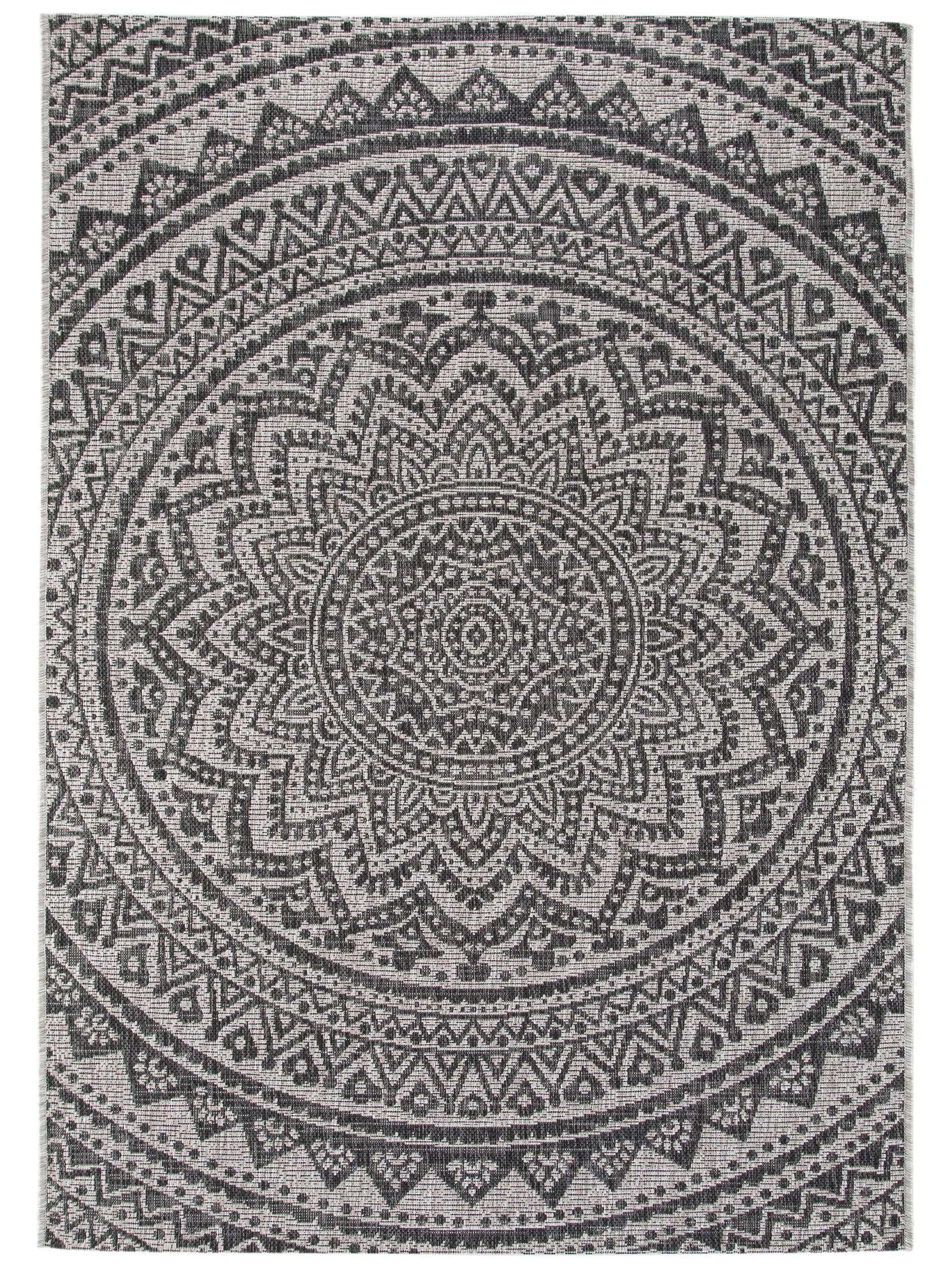 benuta Outdoorteppich Cleo, rechteckig, Höhe: 5 mm, Teppich Wohnzimmer, Schlafzimmer, Esszimmer, Flur, Kunstfaser, Cozy