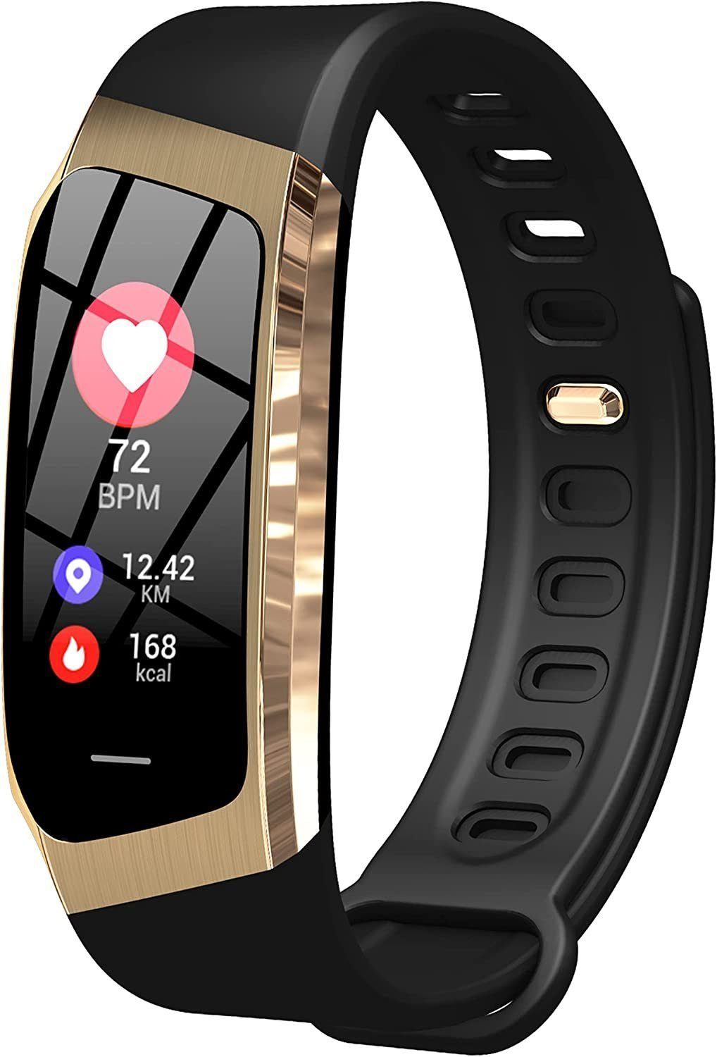 Welikera Fitness Tracker mit Schrittzähler Pulsuhr Blutdruck Messgerät,IP68 Smartwatch