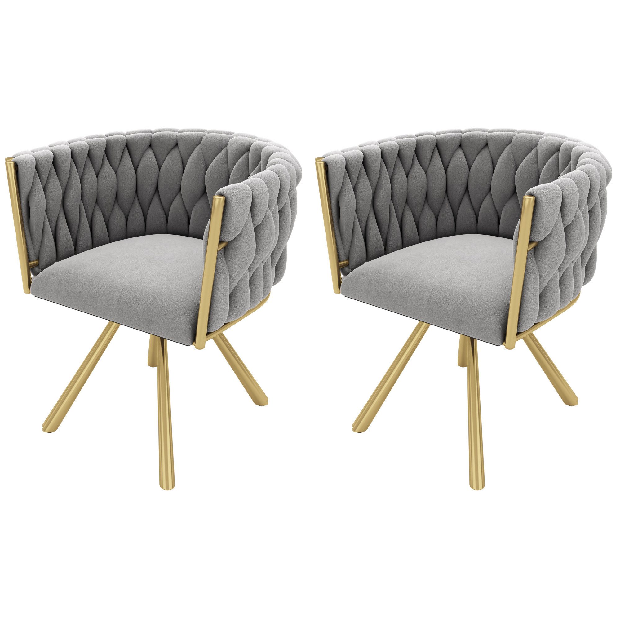 Flieks Esszimmerstuhl (360° drehbar, Set, 2 St), 2er Set Polsterstühle Dreh günstig online kaufen