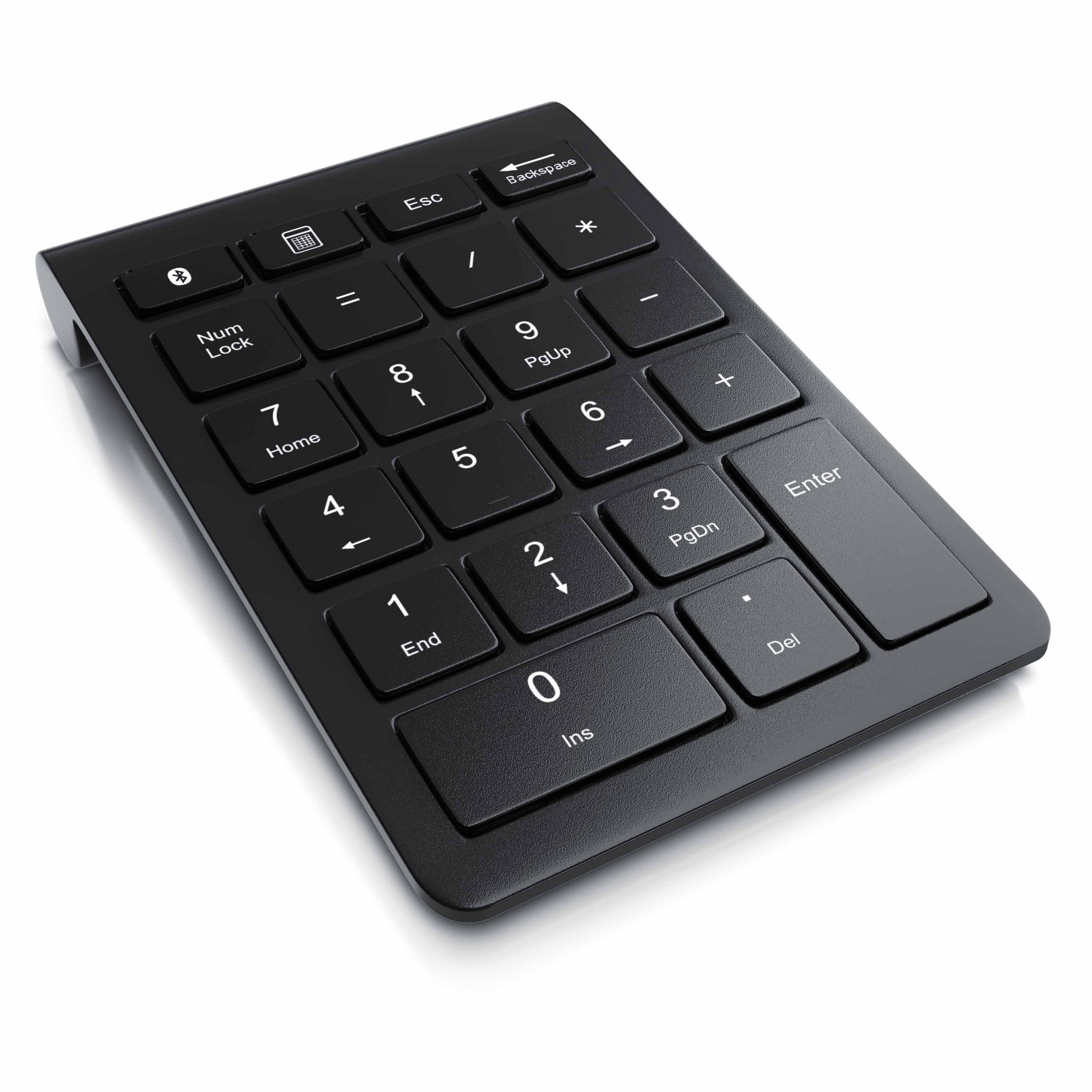 Aplic Kabellos Bluetooth Numpad mit 22 Tasten Keypad, Ziffernblock Wireless-Tastatur (10 Multifunktionstasten, Tastaturerweiterung für Laptop PC und Tablet)