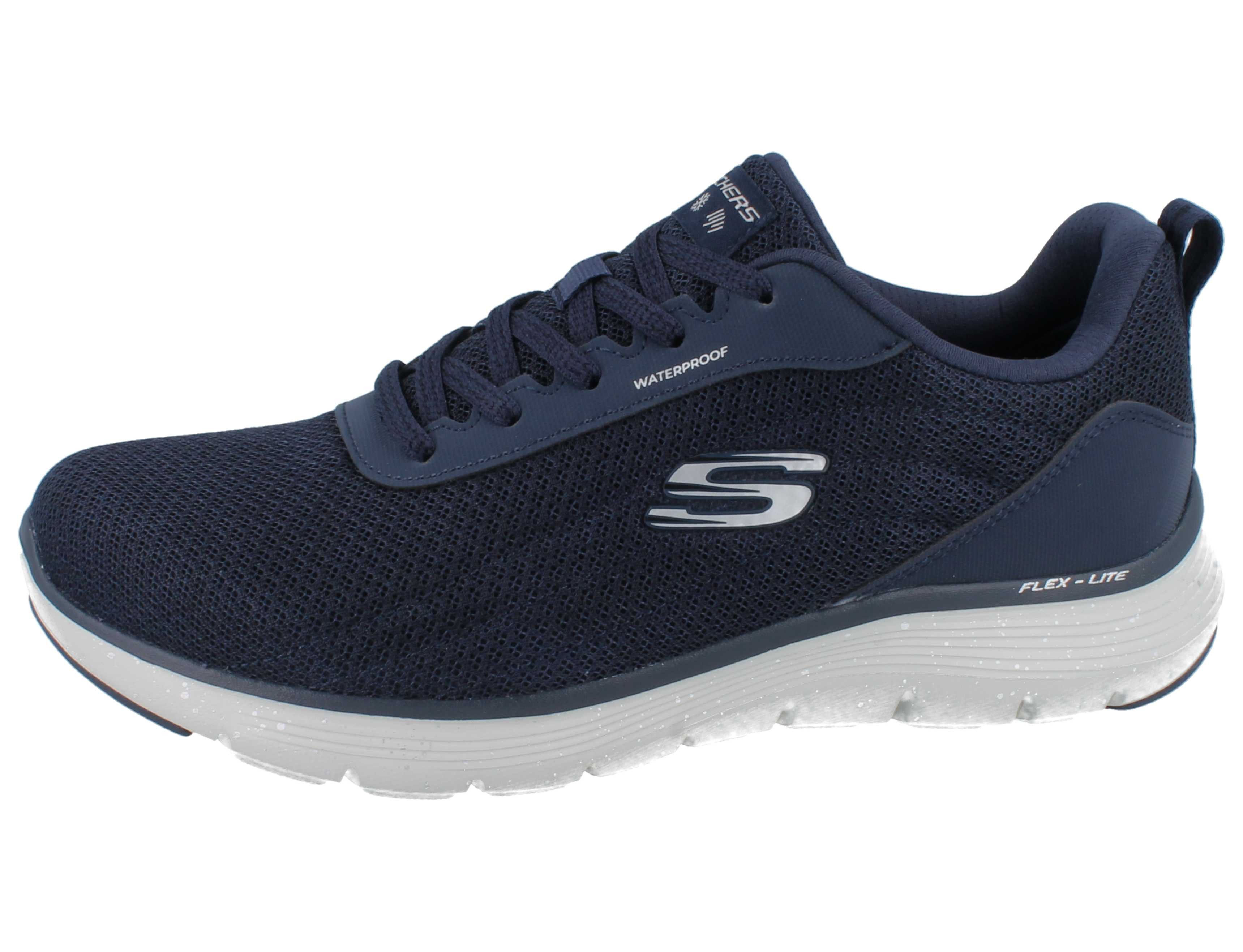 Skechers SKECHERS Flex Appeal Herren Schlupfsneaker blau navy Textil vegan - Slipper Vegan – Bild 2 von 5