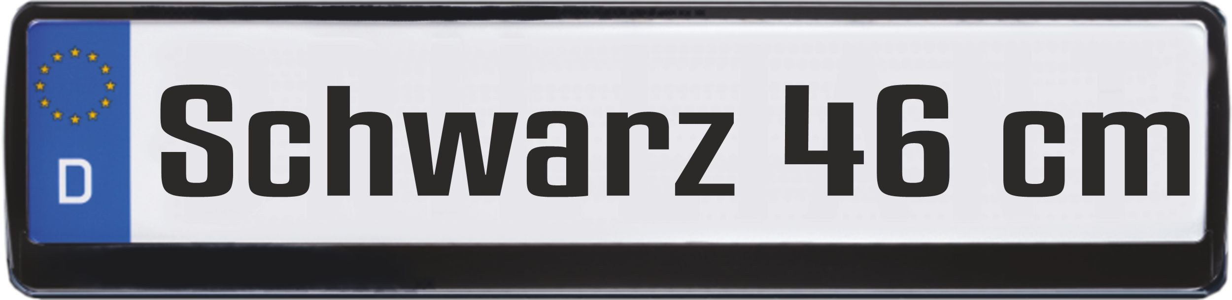 Hermann Schütz Kennzeichenhalter Kennzeichenrahmen 46 cm Schwarz 1 Stück