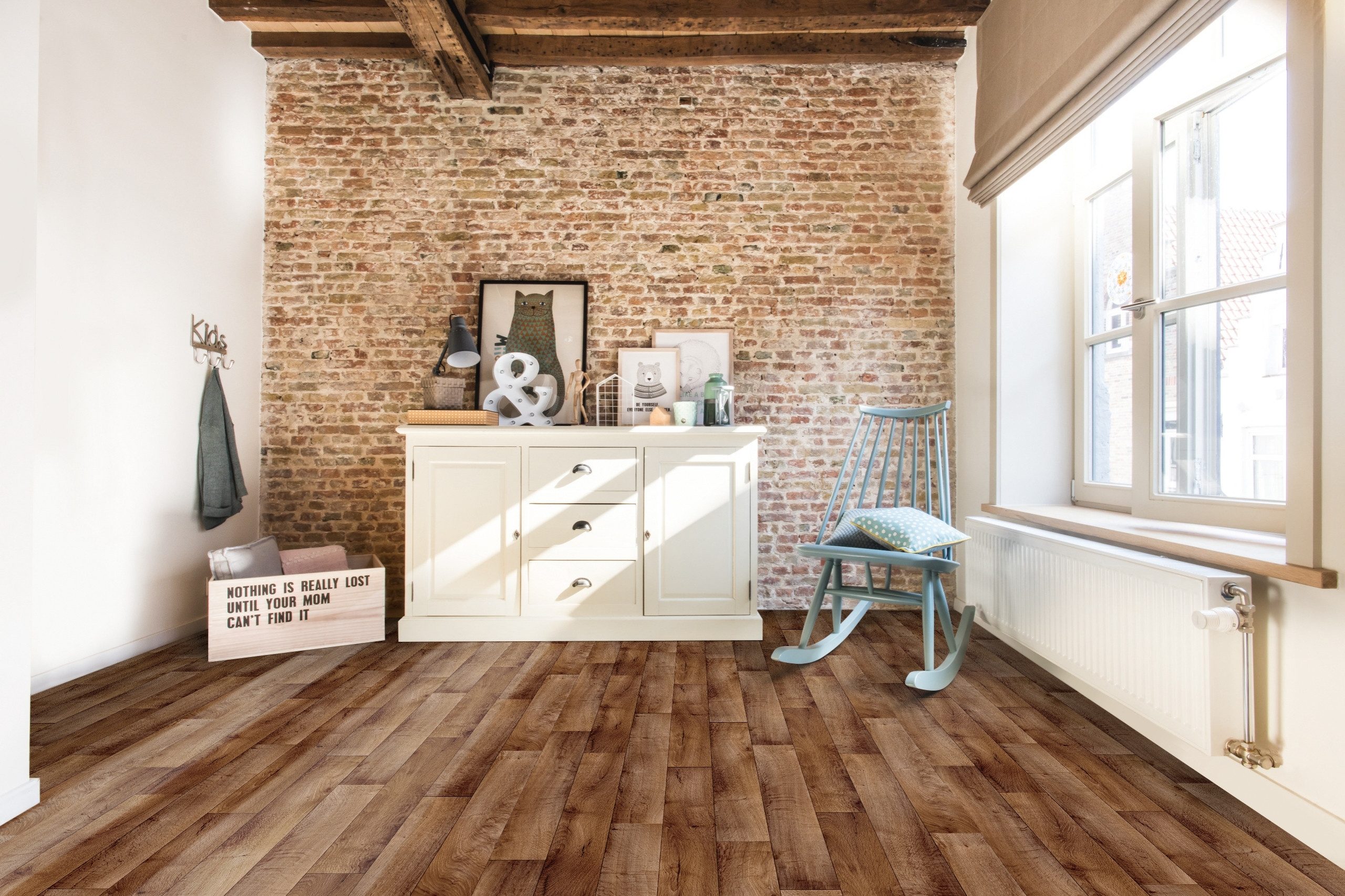 misento Vinylboden Optima in Holzoptik, für Feuchträume und Privatbereiche, PVC Bodenbelag Meterware 200/400 cm breit, Stärke 2,0 mm