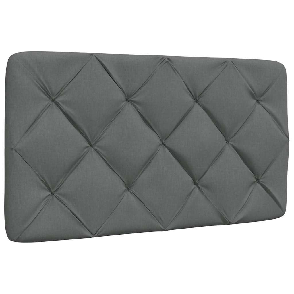 vidaXL Bett Kopfteil-Kissen Dunkelgrau 80 cm Stoff (1-tlg) günstig online kaufen