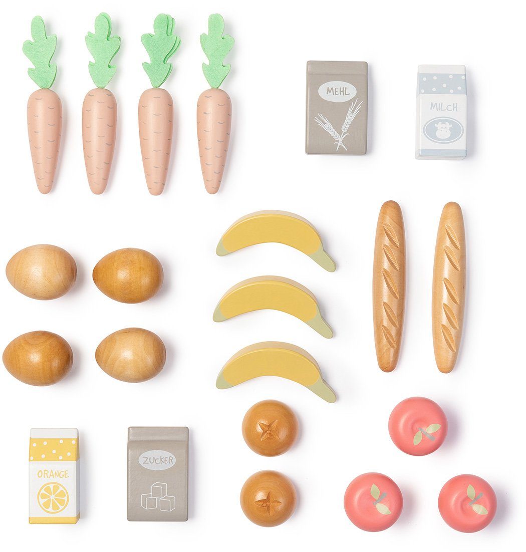 MUSTERKIND® Kaufladensortiment Einkaufskorb Carum, weiß/natur günstig online kaufen