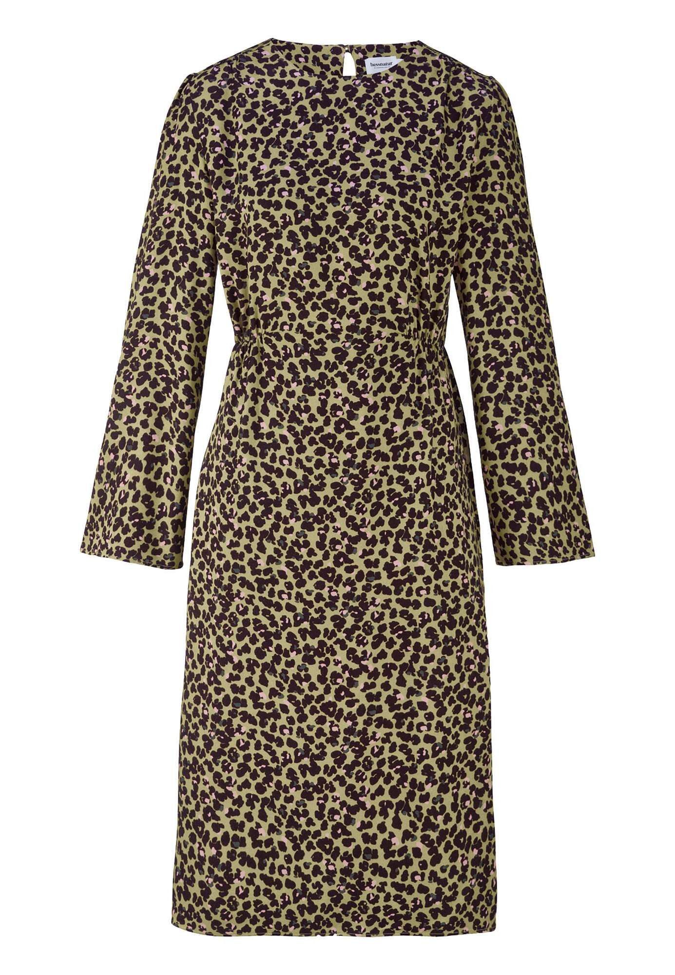 Hessnatur A-Linien-Kleid Regular aus LENZING™ ECOVERO™ Satin (1-tlg)