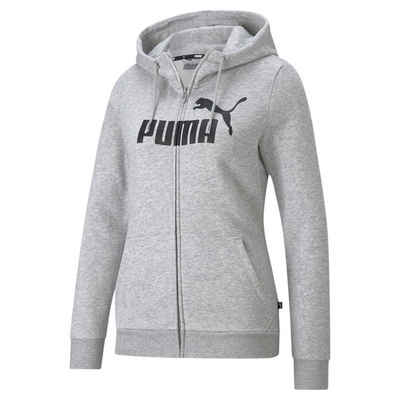 PUMA Kapuzensweatshirt ESS LOGO FULL-ZIP HOODIE FL