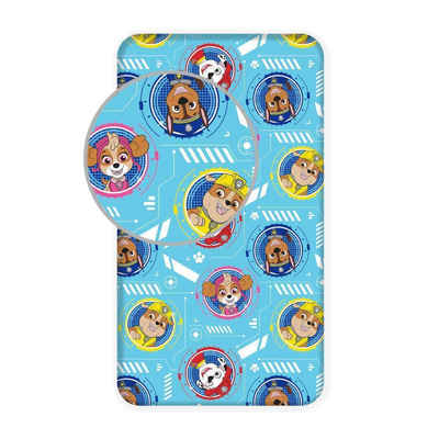 Spannbettlaken Paw Patrol Spannbettlaken Motiv "4Friends" 90x200 cm + 25cm, PAW PATROL