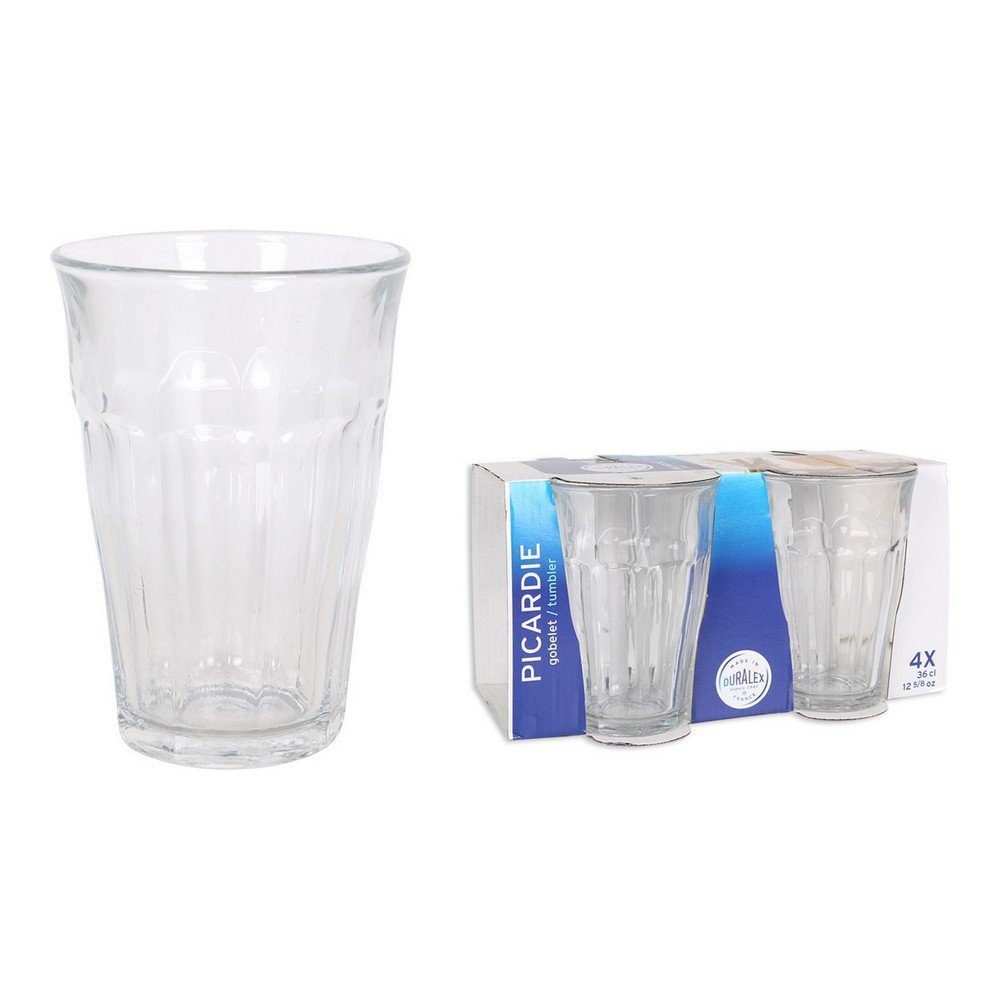 Duralex Glas Gläserset Duralex Picardie Glas 4 Stück 360 ml, Glas