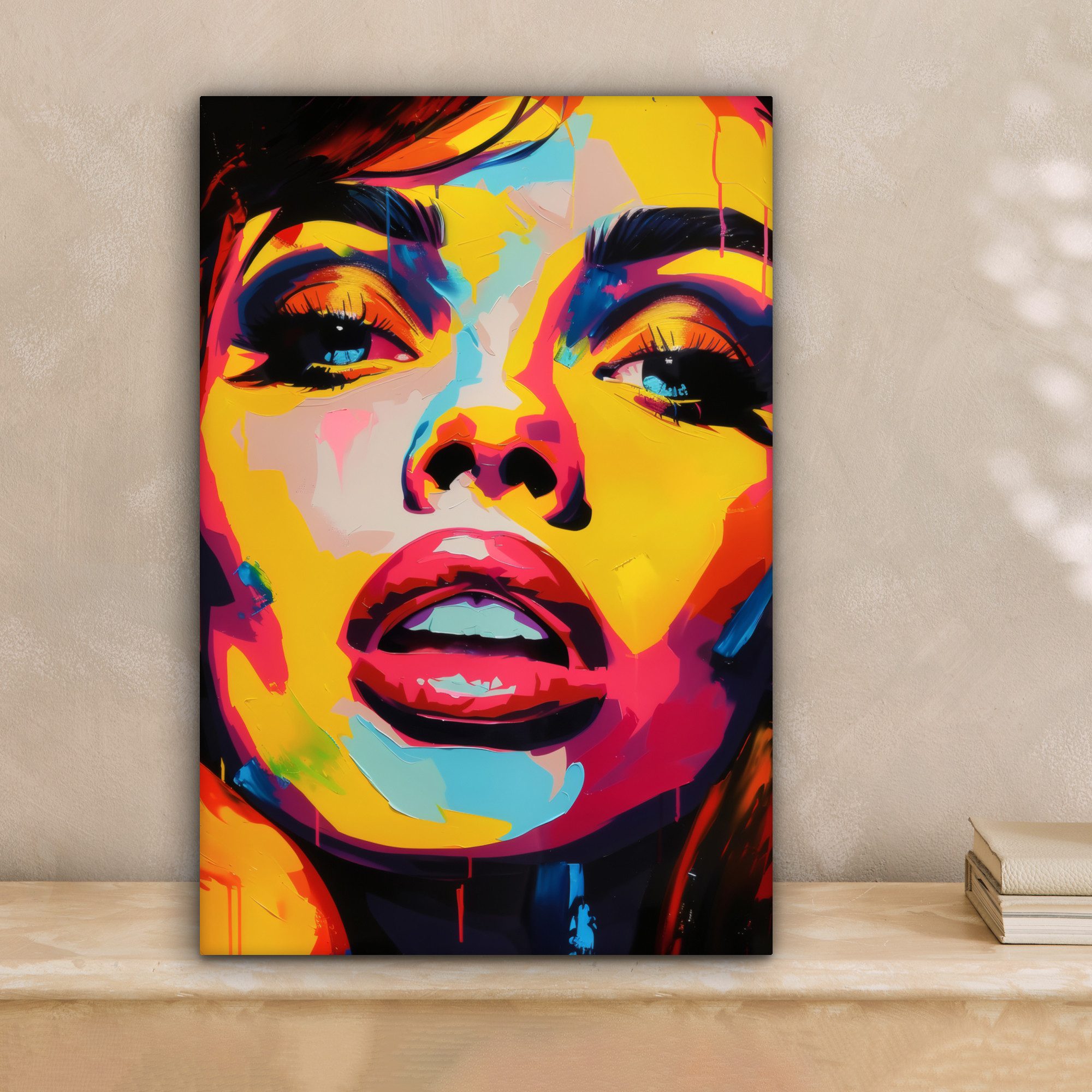OneMillionCanvasses® Leinwandbild Frau - Gesicht - günstig online kaufen