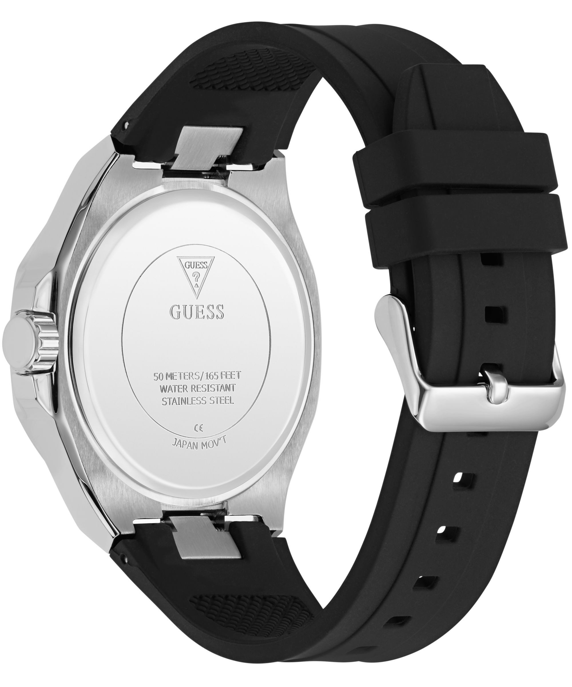 Guess Quarzuhr EMPIRE GW1002G1, Armbanduhr, Herrenuhr, Silikonarmband, analog, Wochentag, Tag – Bild 4 von 5