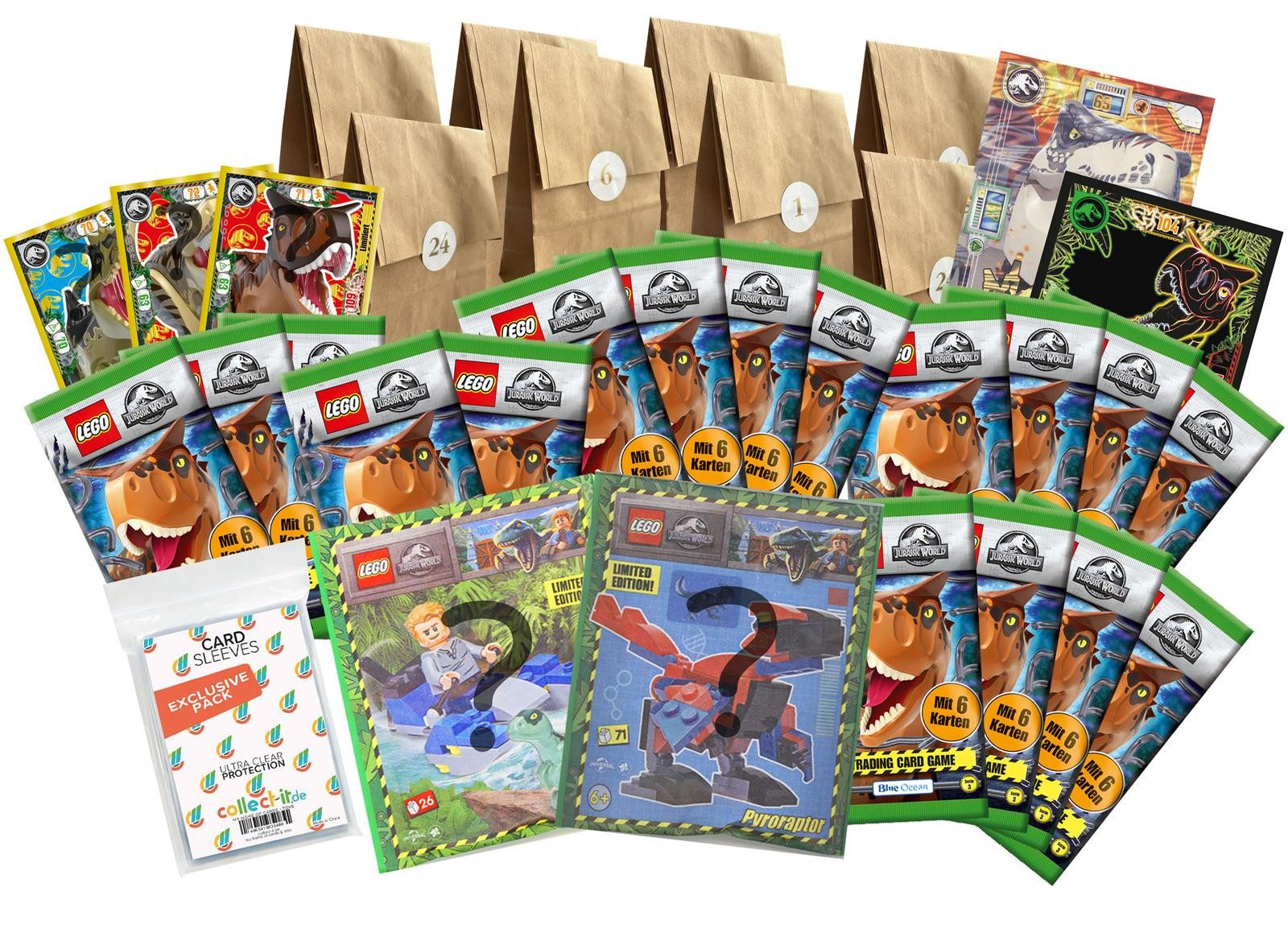 LEGO® Sammelkarte LEGO Jurassic World Der Adventskalender 2023 24 tolle Überraschungen