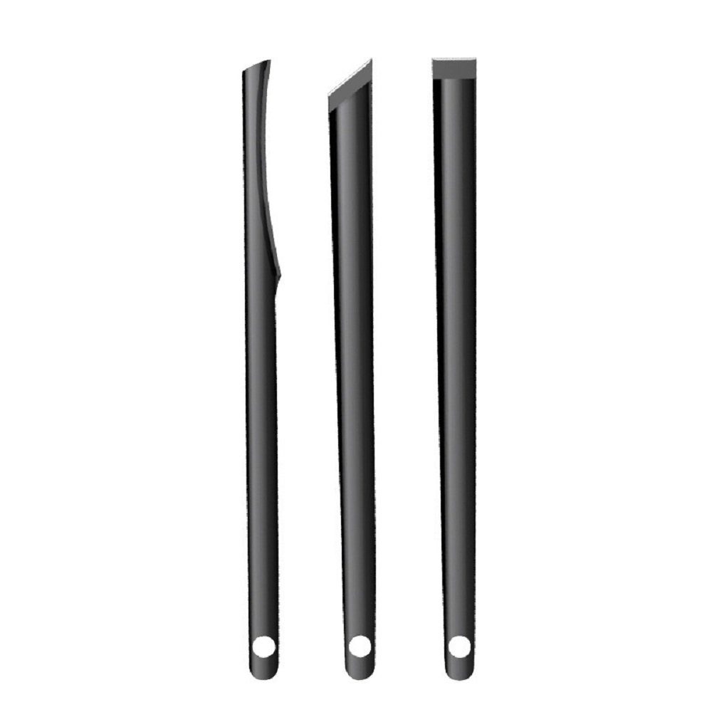 COOL-i ® Nagelhautmesser Nagelhautmesser Set – 3-teiliges Edelstahl-Pediküreset, Entfernung abgestorbener Haut & Nagelhaut