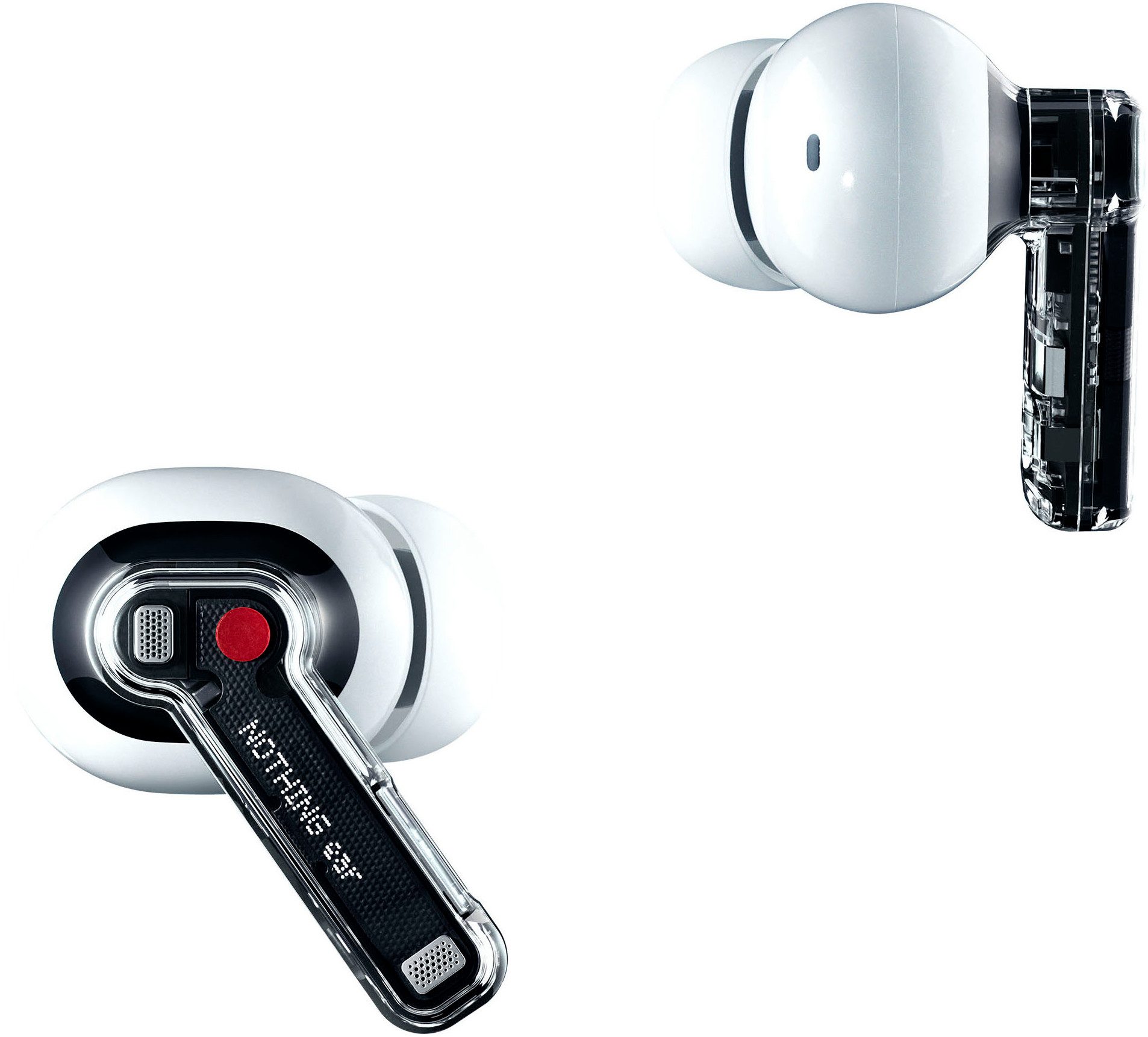 NOTHING Ear wireless In-Ear-Kopfhörer (Active Noise Cancelling (ANC), LED Ladestandsanzeige, Bluetooth)