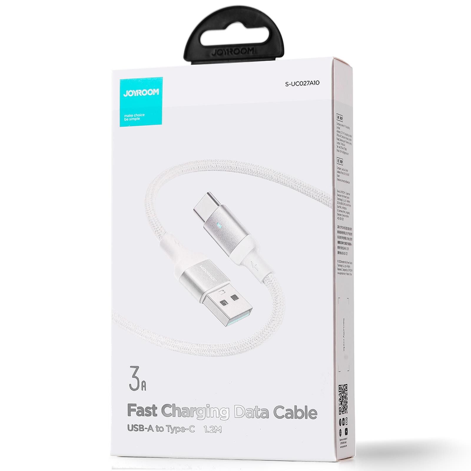 JOYROOM S-UC027A10 USB Daten & Ladekabel Smartphone-Kabel, USB-C, USB Typ A (120 cm), Hochwertiges Aufladekabel für Samsung, Huawei, Xiaomi uvm.