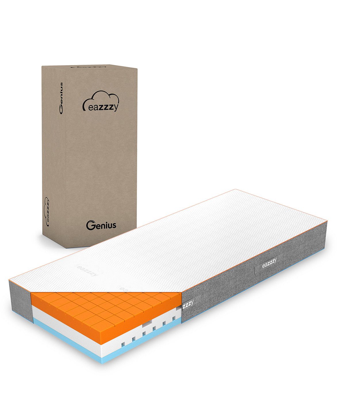 Gelschaummatratze Genius eazzzy Matratze Premium Cube, 2 in 1 Wende Matratz günstig online kaufen