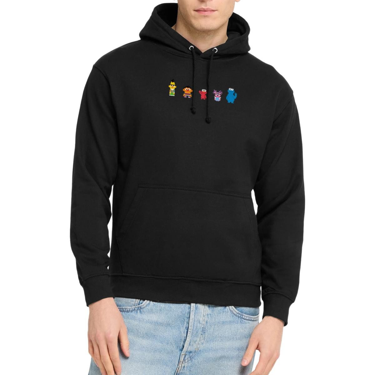 Spreadshirt Hoodie Sesamstraße Pixel Charaktere Unisex Hoodie (1-tlg)