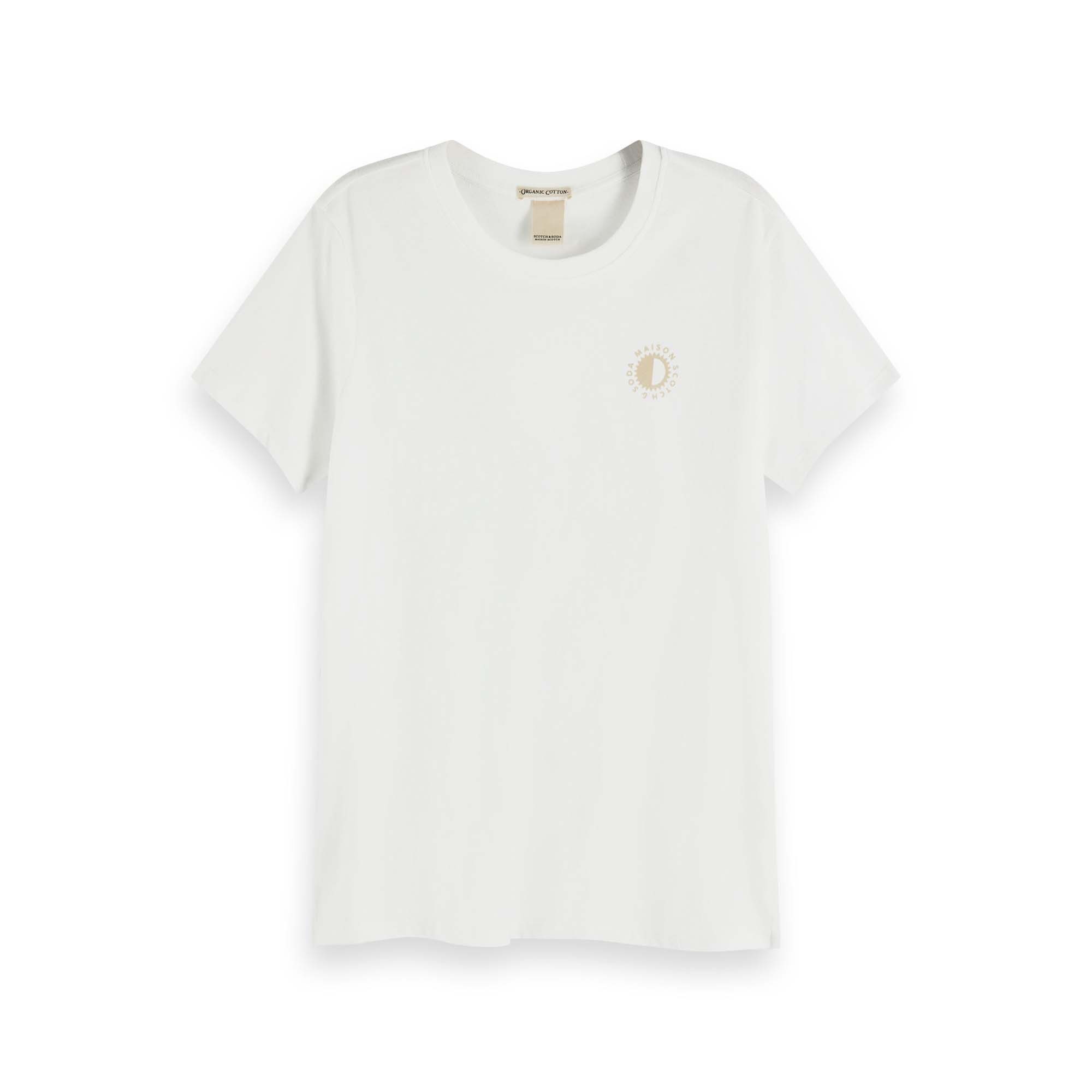 T-Shirt Maison Scotch Damen T-Shirt Organic Cotton Tee 156186