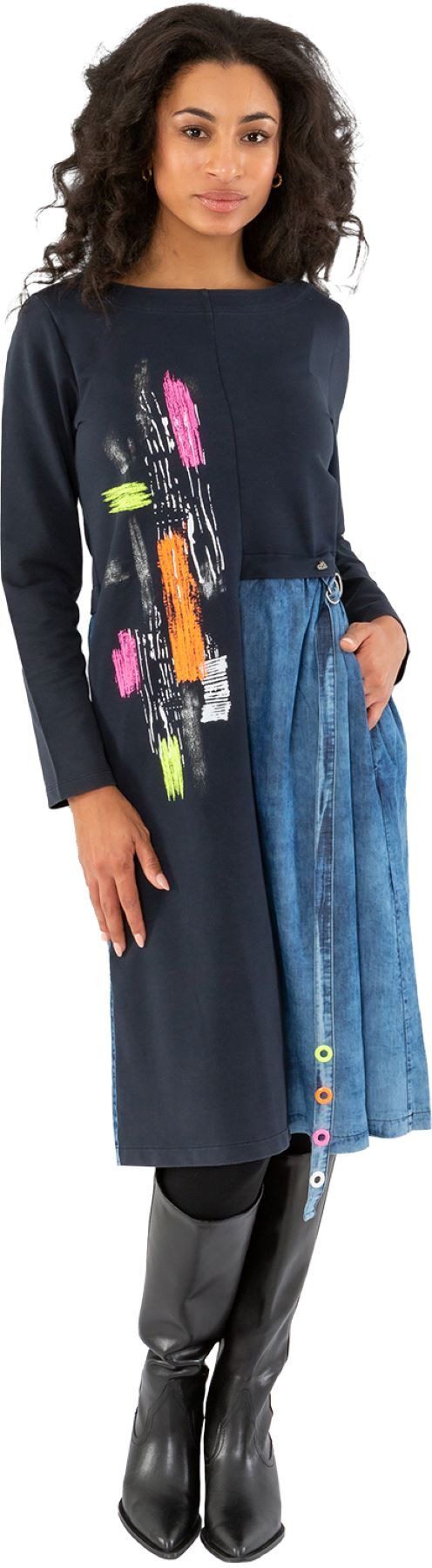 Gio Milano Jeanskleid G29-5102, Denim mit günstig online kaufen
