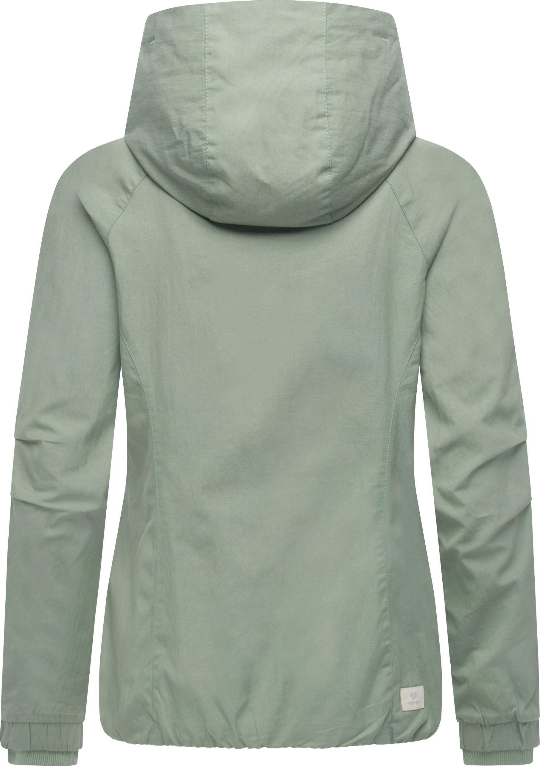 Ragwear Outdoorjacke Dizzie A YOUMODO Leichte Übergangsjacke mit großer Kapuze