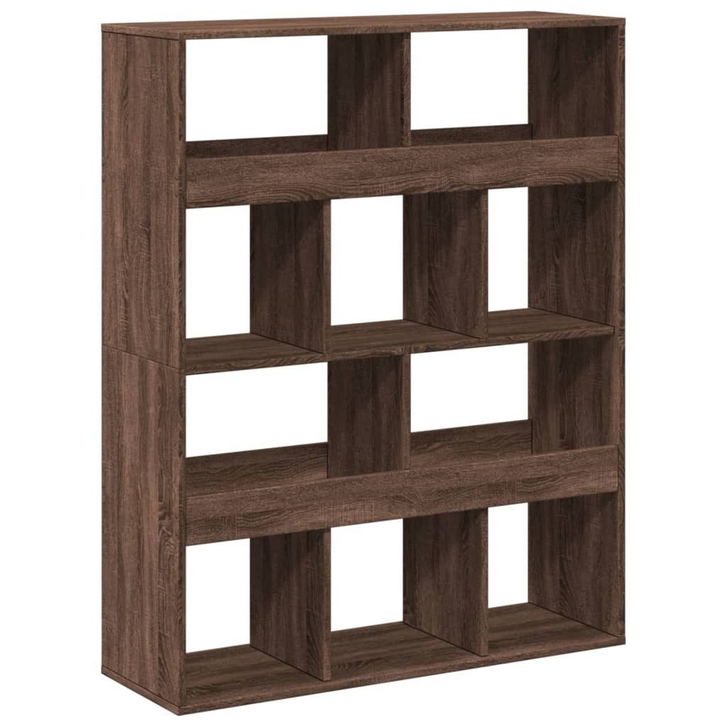 vidaXL Bücherregal Raumteiler Eichen-Optik 100x33x125,5 cm günstig online kaufen