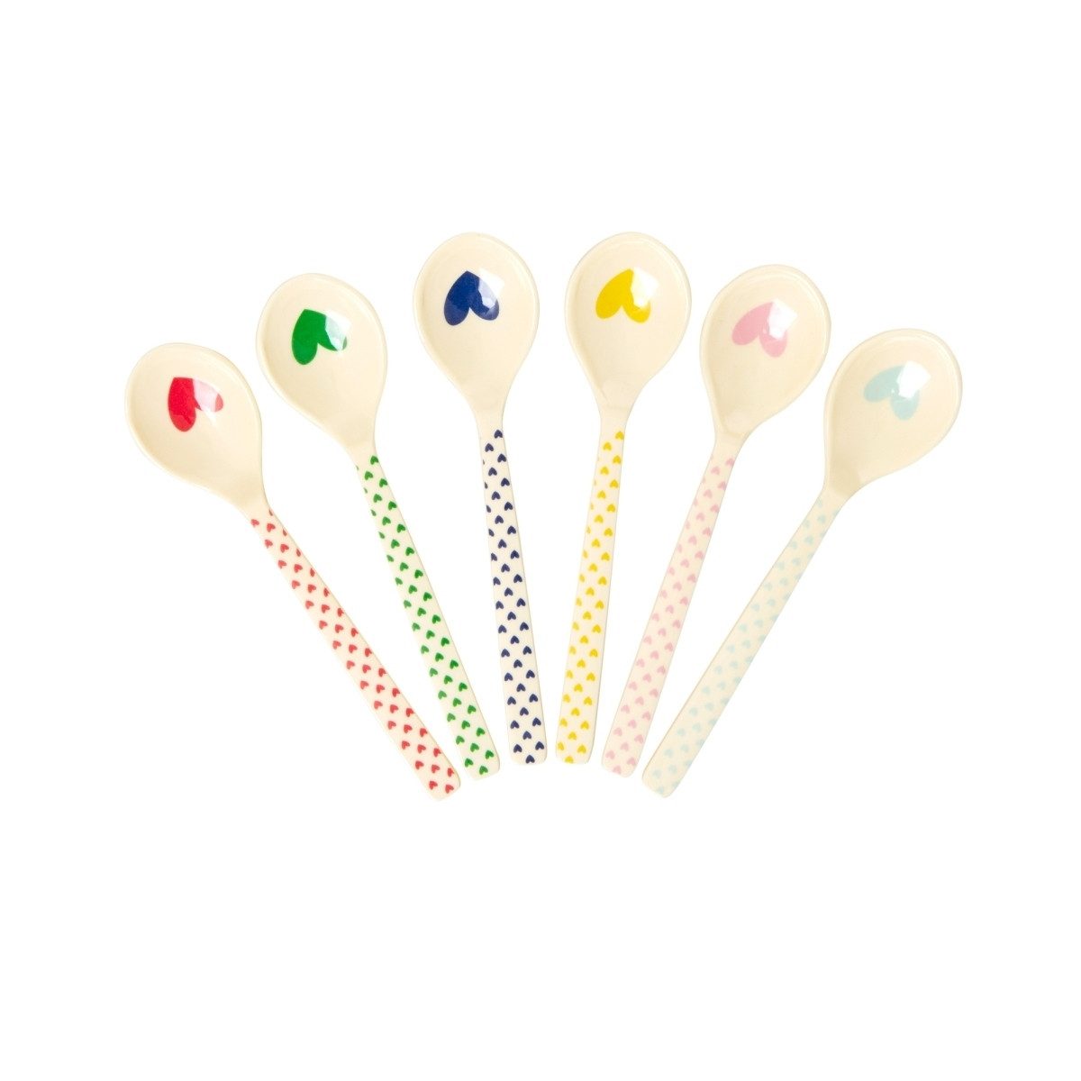 rice Kaffeelöffel Melamin Löffel-Set 6-teilig, 14,5 cm, spülmaschinengeeignet