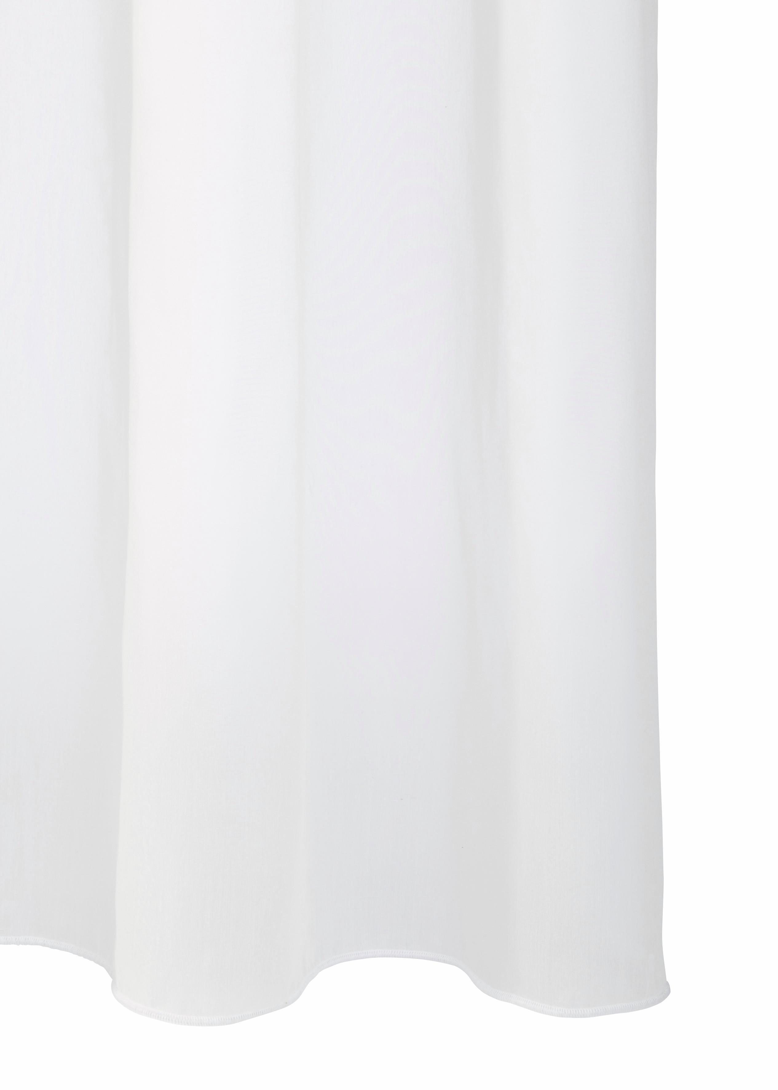 Wirth Gardine Audrey (1 St), Ösen, halbtransparent, Fertigstore mit Ösen (4 cm) nach Maß
