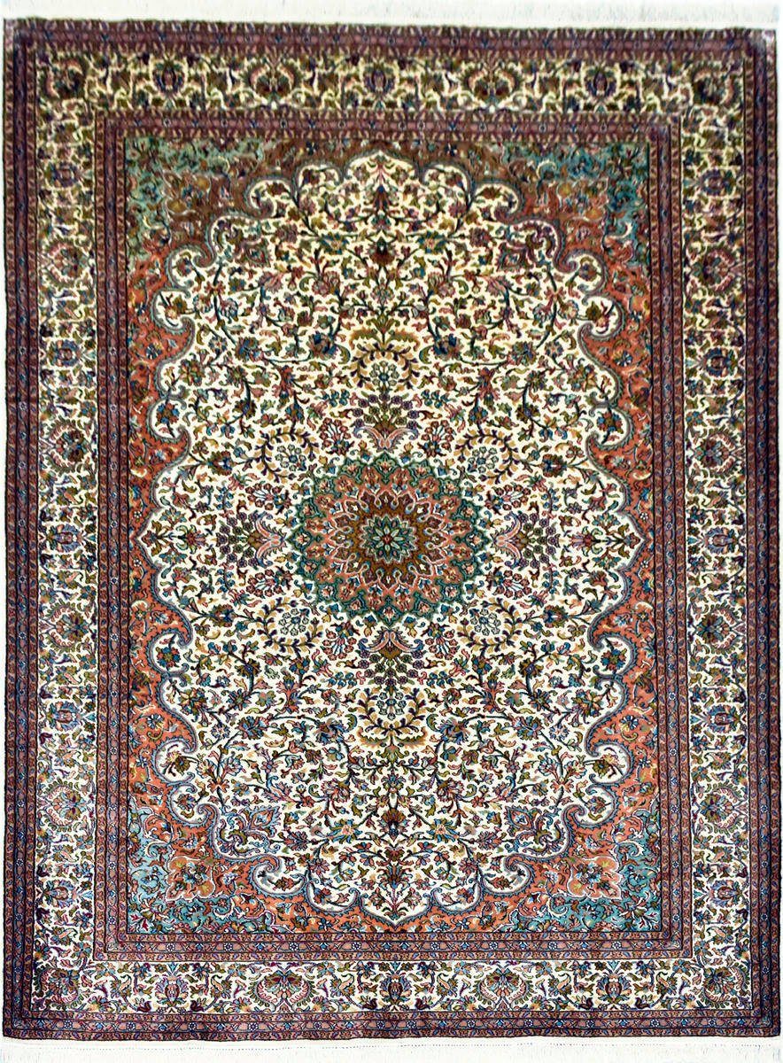 Seidenteppich KASHAN 5172 von KAYOOM - Handgefertigtes Einzelstück mit Echtheitszertifikat