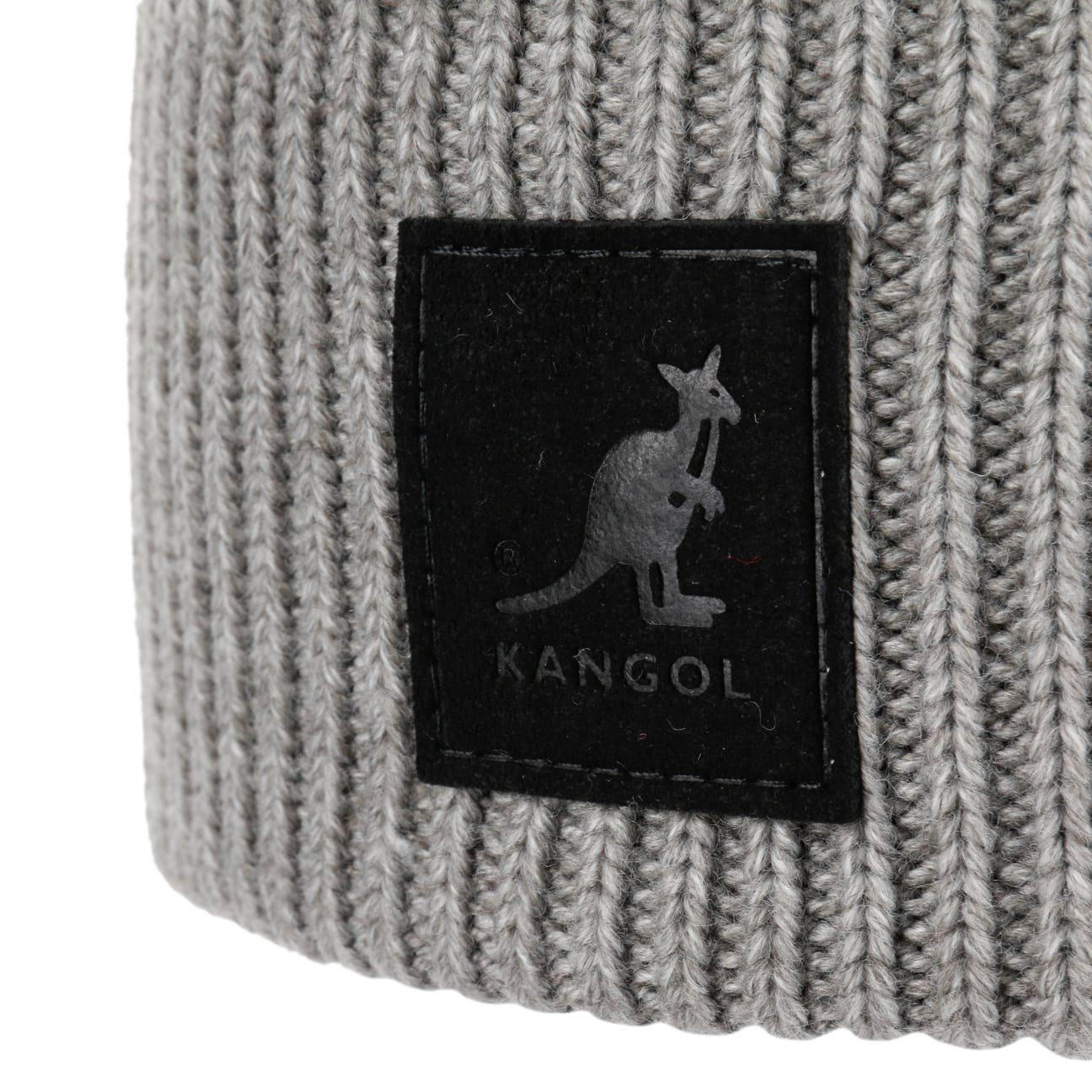 (1-St) Kangol Umschlagmütze hellgrau mit Beanie Umschlag