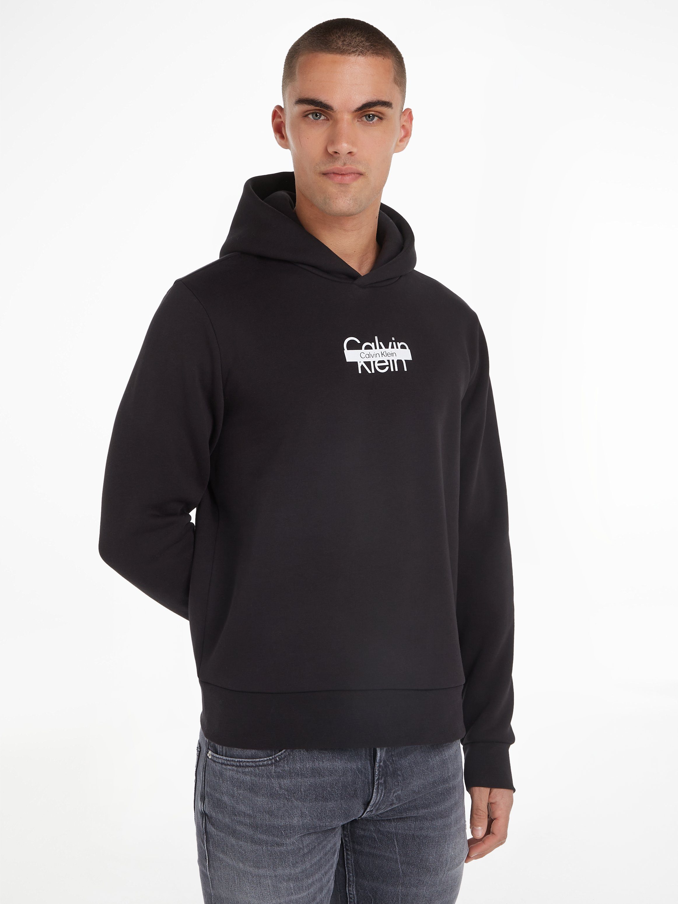 Calvin Klein Kapuzensweatshirt CUT THROUGH LOGO günstig online kaufen