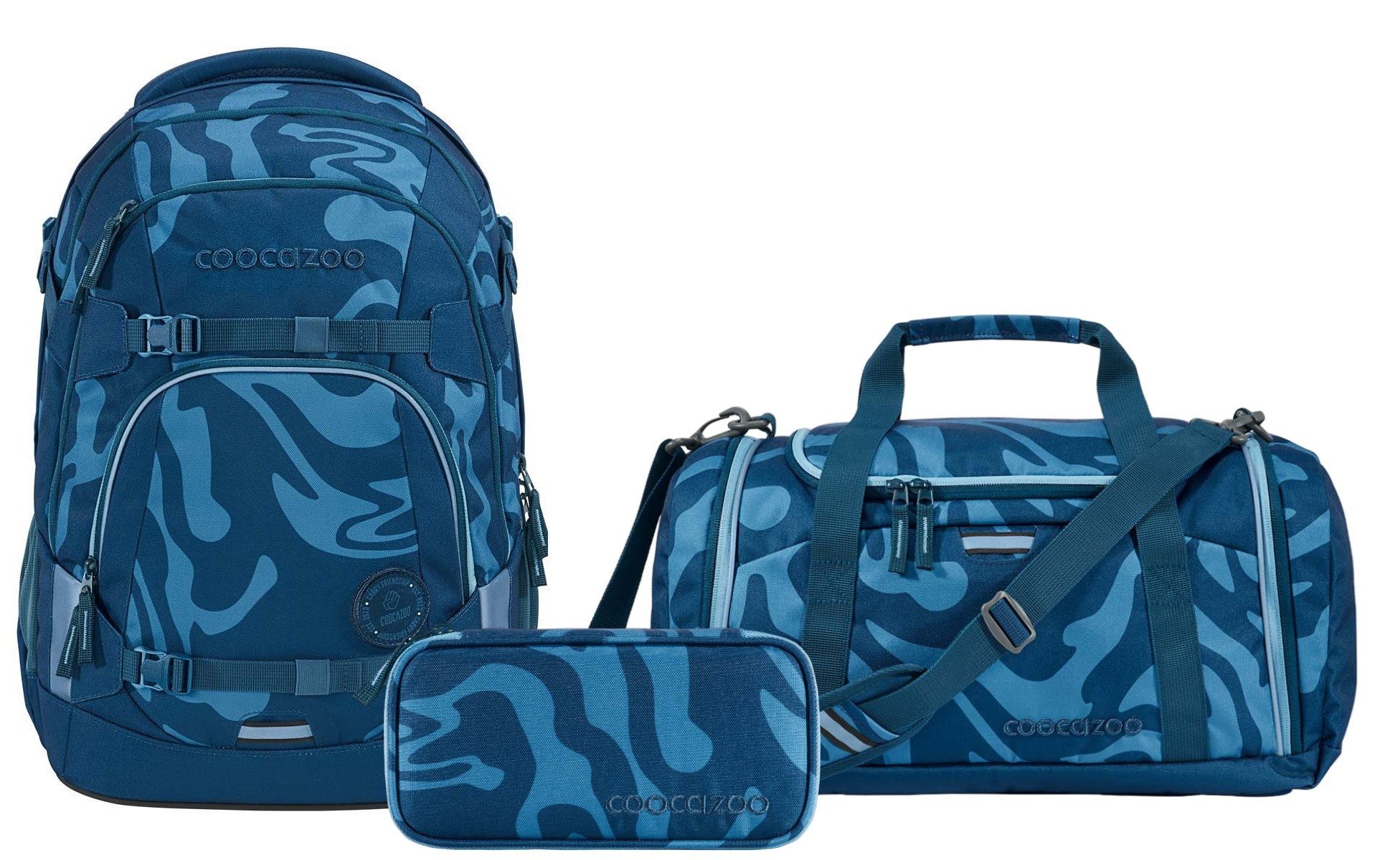 coocazoo Schulranzen Schulrucksack-Set MATE Breaking Waves günstig online kaufen