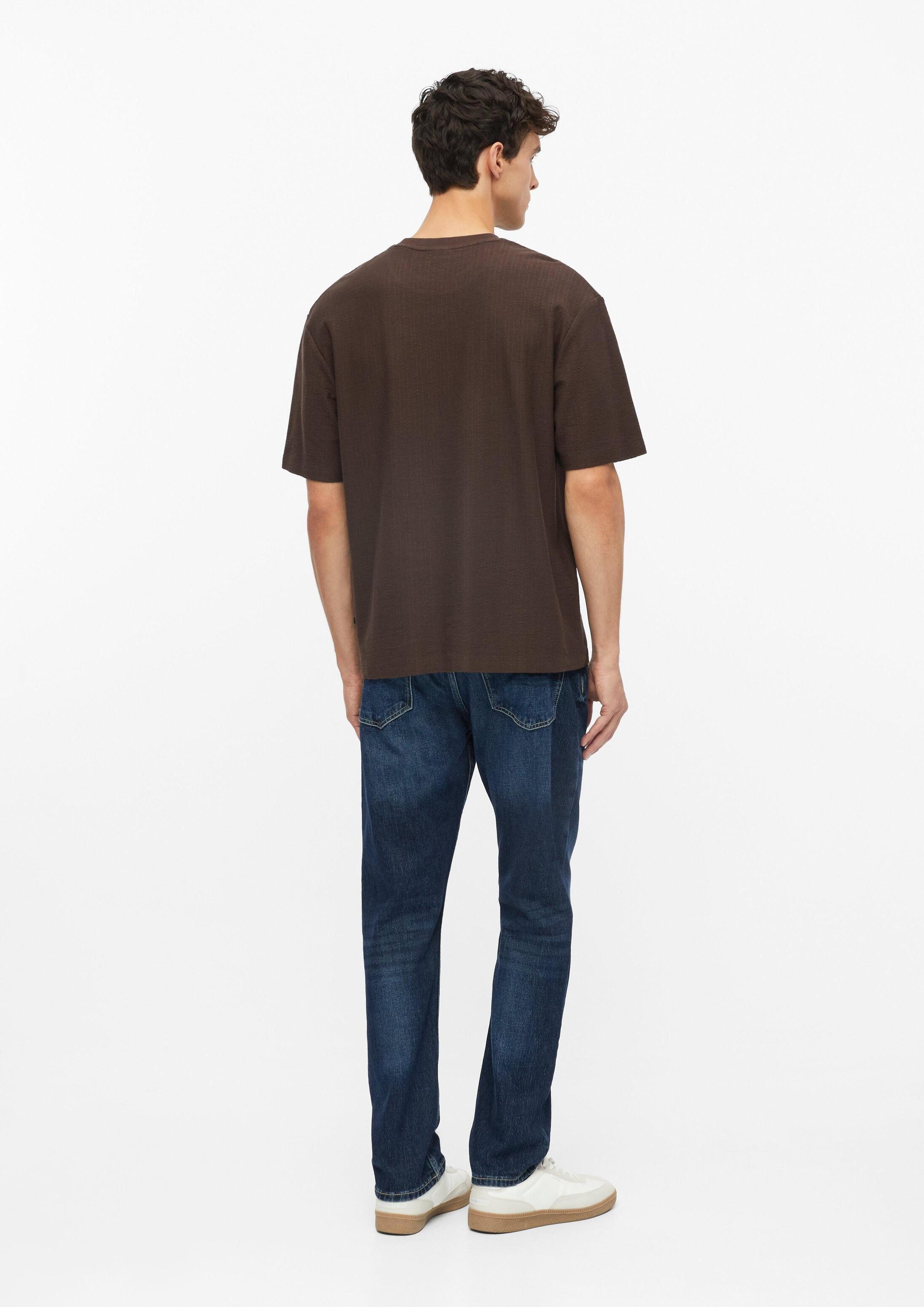 s.Oliver Kurzarmshirt T-Shirt T-Shirt mit Ripp-Struktur im Modern Fit