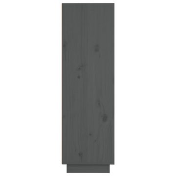 vidaXL Highboard Highboard Grau 37x34x110 cm Massivholz Kiefer (1 St)